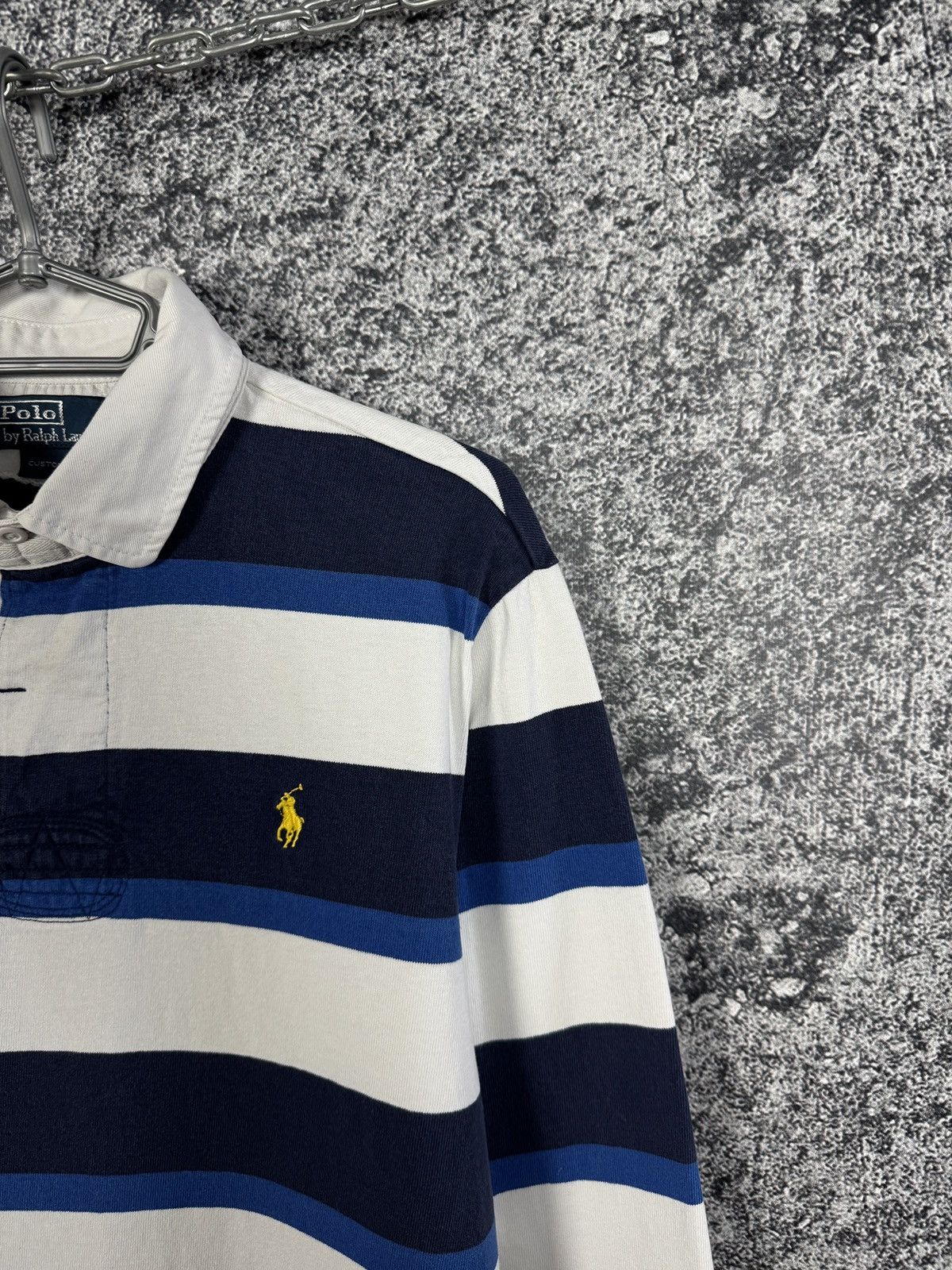 Polo Ralph Lauren Polo Ralph Lauren Polo Long Sleeve Striped Rugby Shirt XL Size US XL / EU 56 / 4 - 2 Thumbnail