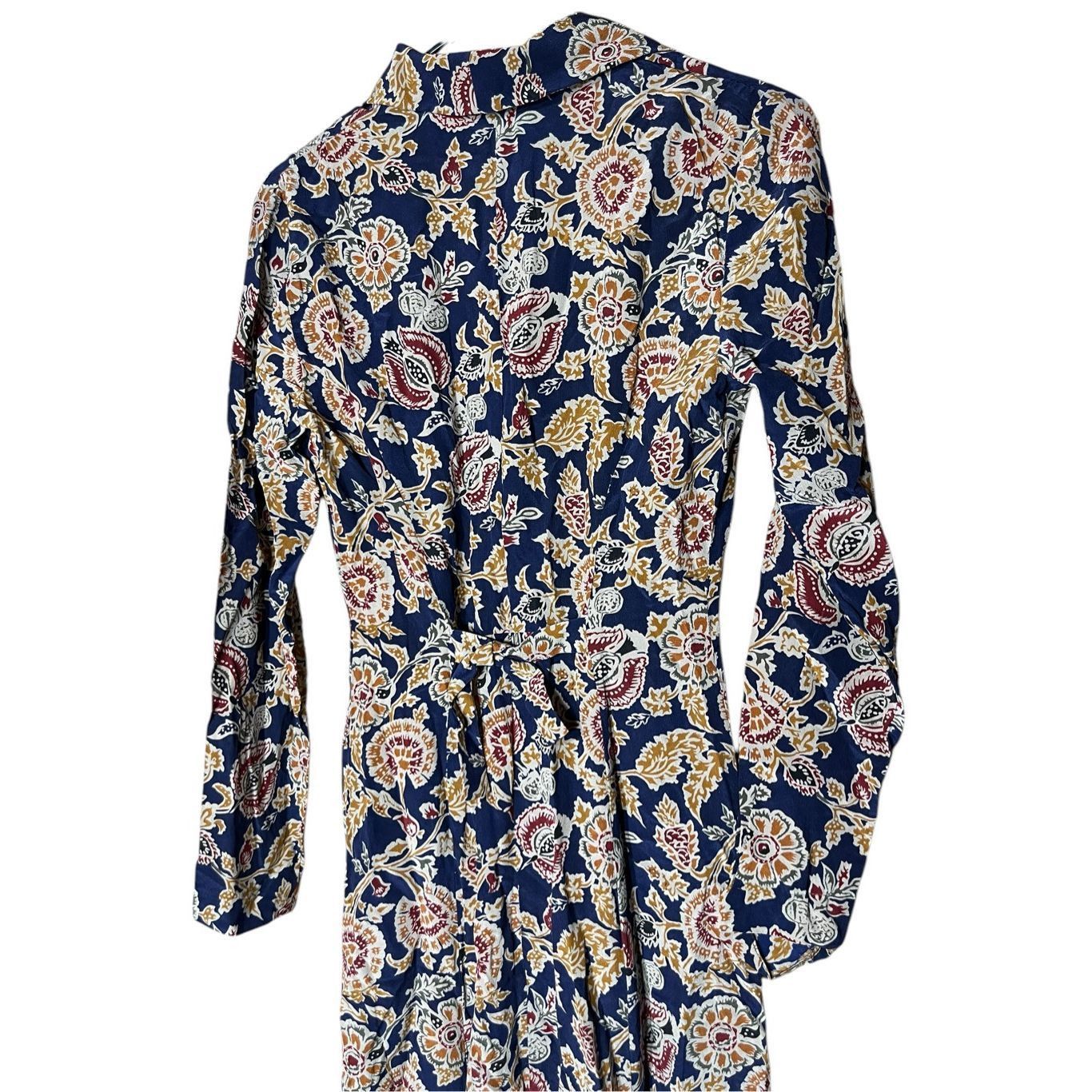 Ann Taylor Vintage Ann Taylor 100% Silk Long Sleeve Maxi Dress Size 2 Size XS / US 0-2 / IT 36-38 - 10 Thumbnail