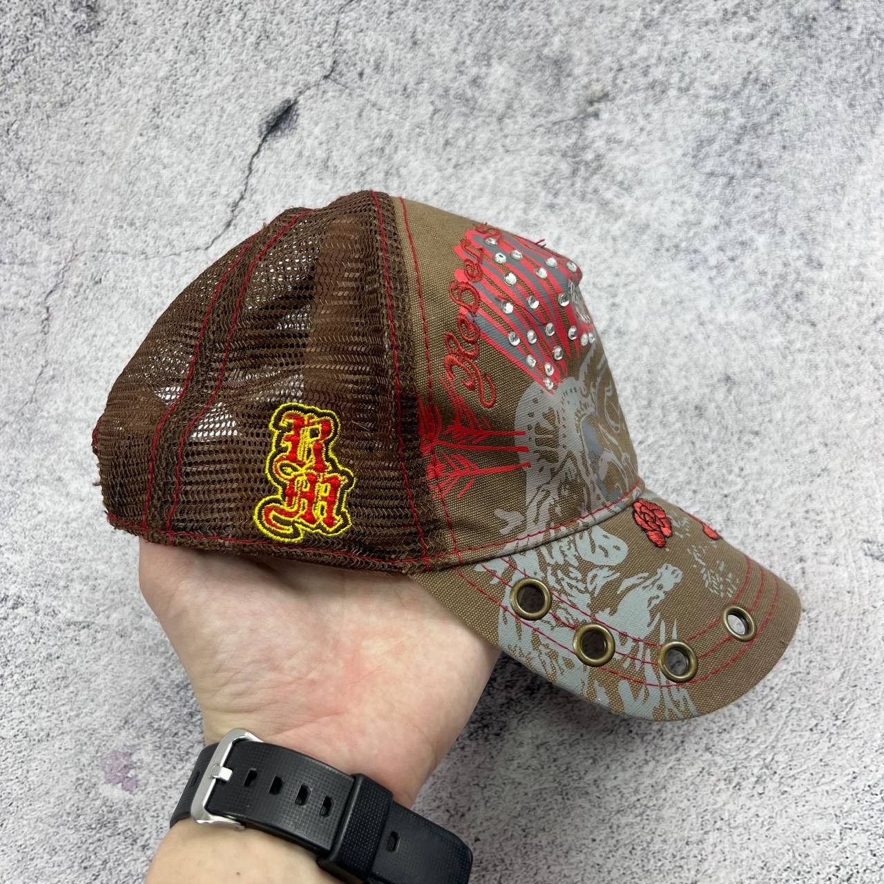 MLB × RMC Jeans Red Monkey Los Angeles Trucker Cap Size ONE SIZE - 1 Thumbnail