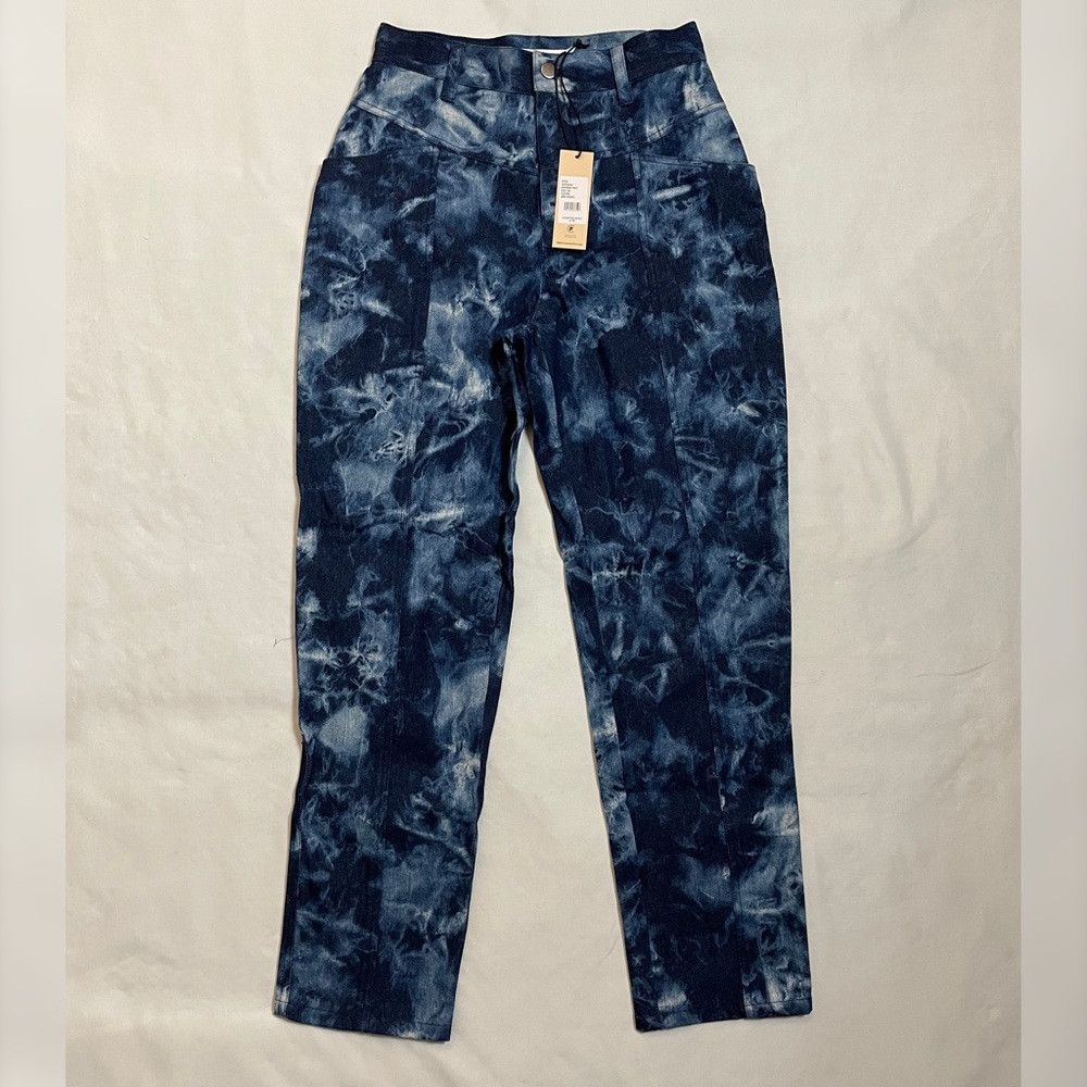 Rebecca Minkoff NWT New $198 Rebecca Minkoff Sandra Tie-Dye Print Pants Siz Size 24" / US 00 / IT 34 - 8 Thumbnail