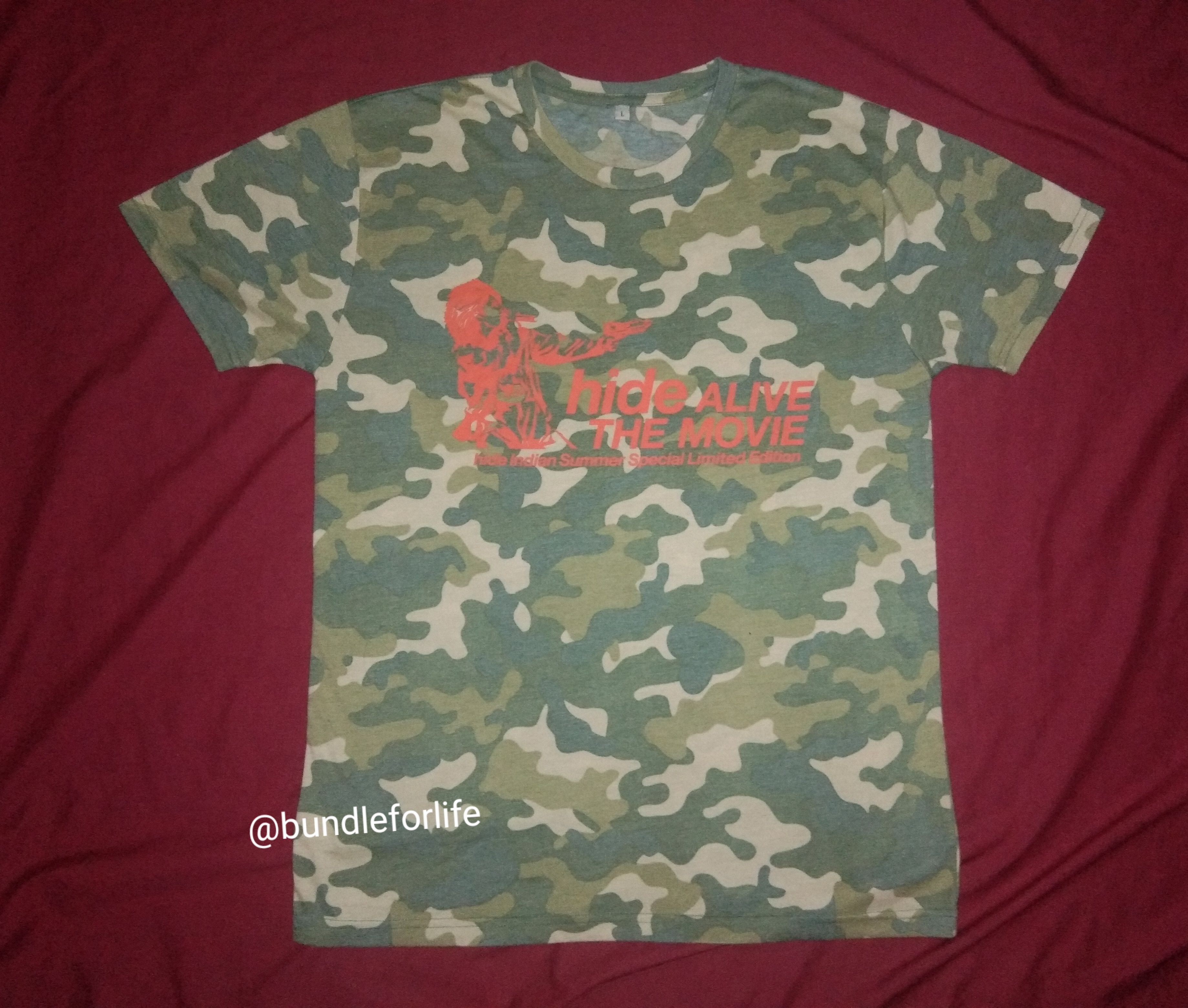 Other Hide ALIVE tshirt XJAPAN jrock band camo Size US M / EU 48-50 / 2 - 2 Thumbnail