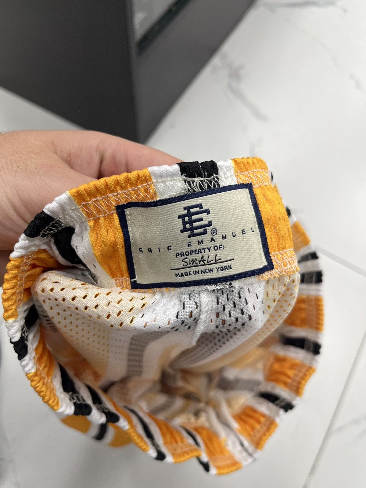 Eric Emanuel Eric Emanuel EE Basic Short "Yellow/Black Stripe" Size US 30 / EU 46 - 3 Thumbnail