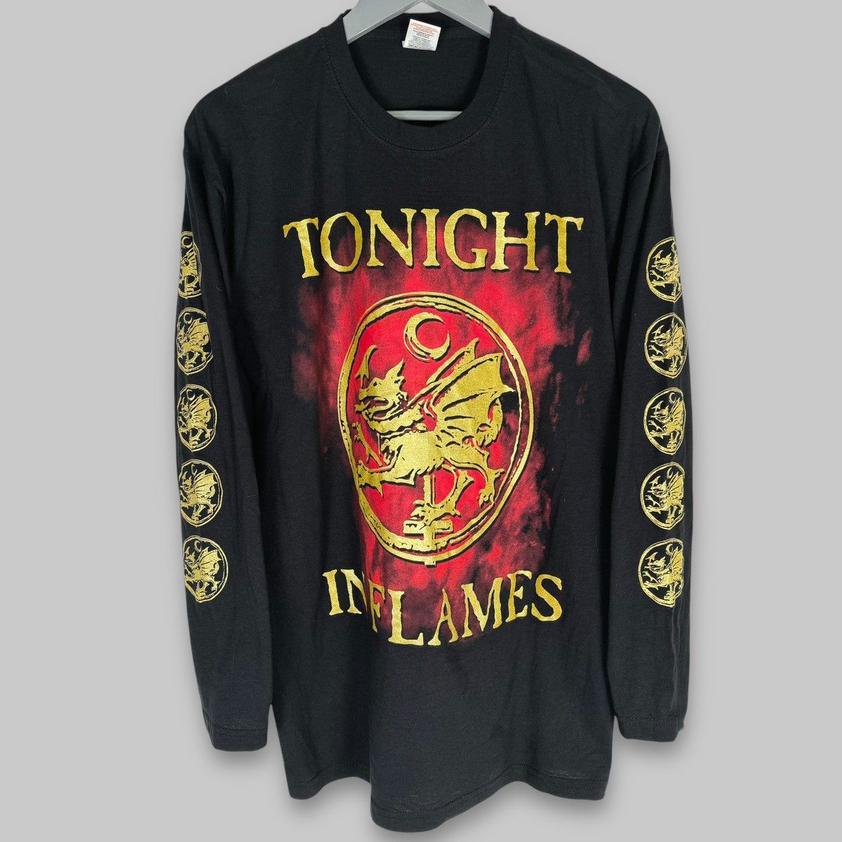 Band Tees Vintage 2000 Cradle Of Filth Tonight In Flames Euro LS Shirt Size US L / EU 52-54 / 3 - 1 Thumbnail
