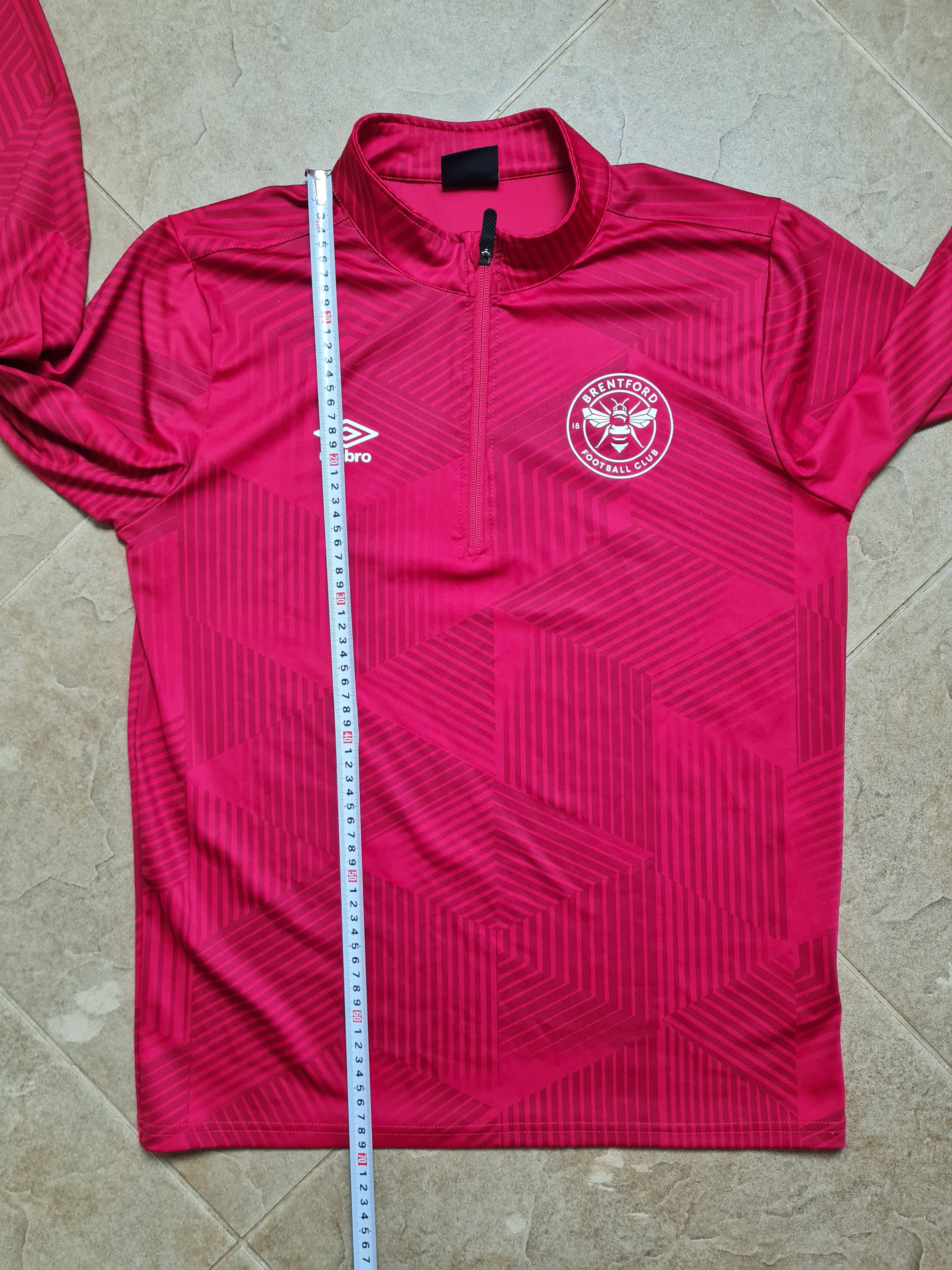 Umbro Brentford FC Umbro 2020-21 Training 1/4 Zip Drill Top Red Size US M / EU 48-50 / 2 - 11 Thumbnail