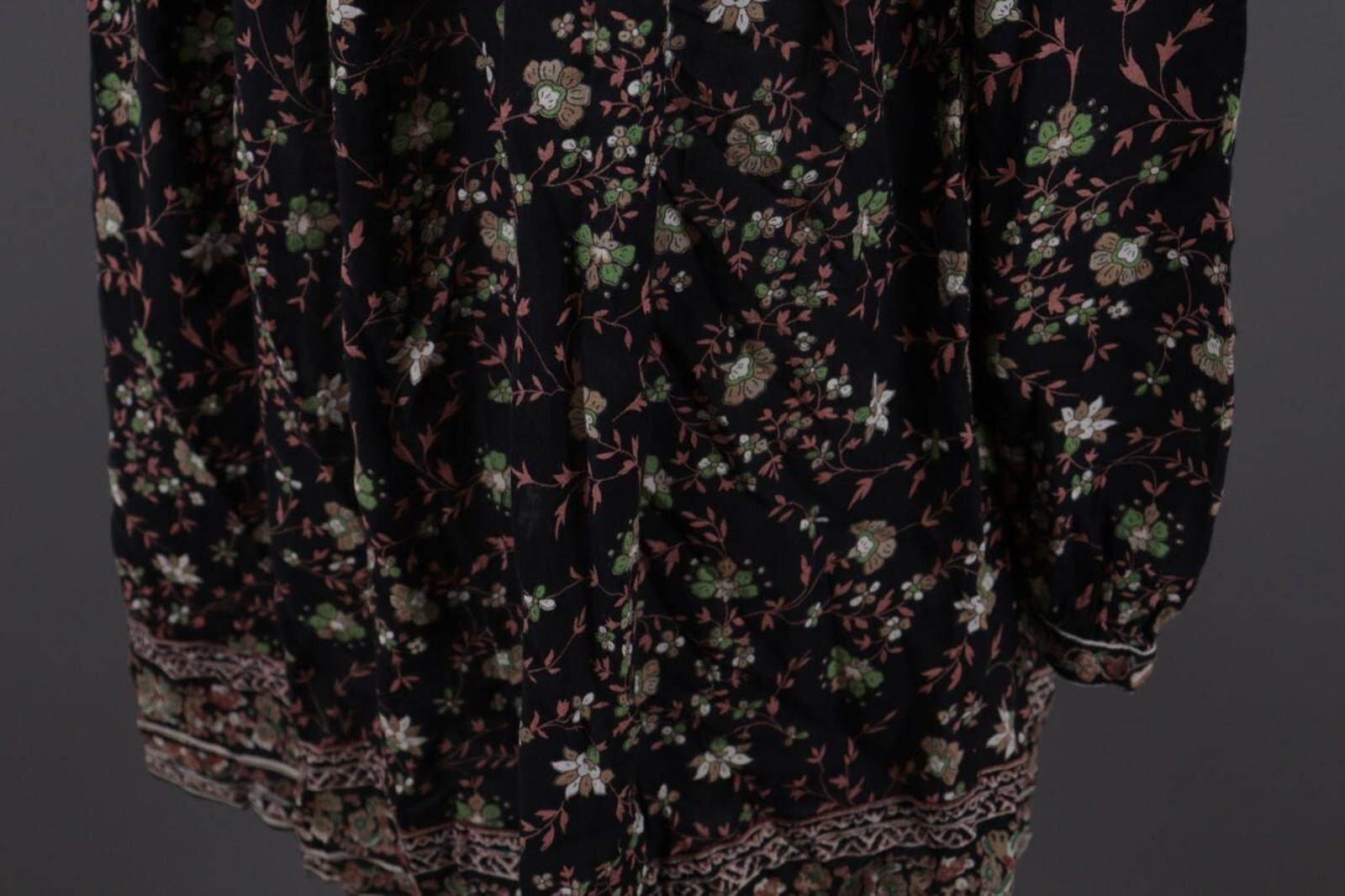 Wilkes Bashford BA&SH Fraja Black Floral A-Line Short Dress Size 0 Size XS / US 0-2 / IT 36-38 - 10 Thumbnail