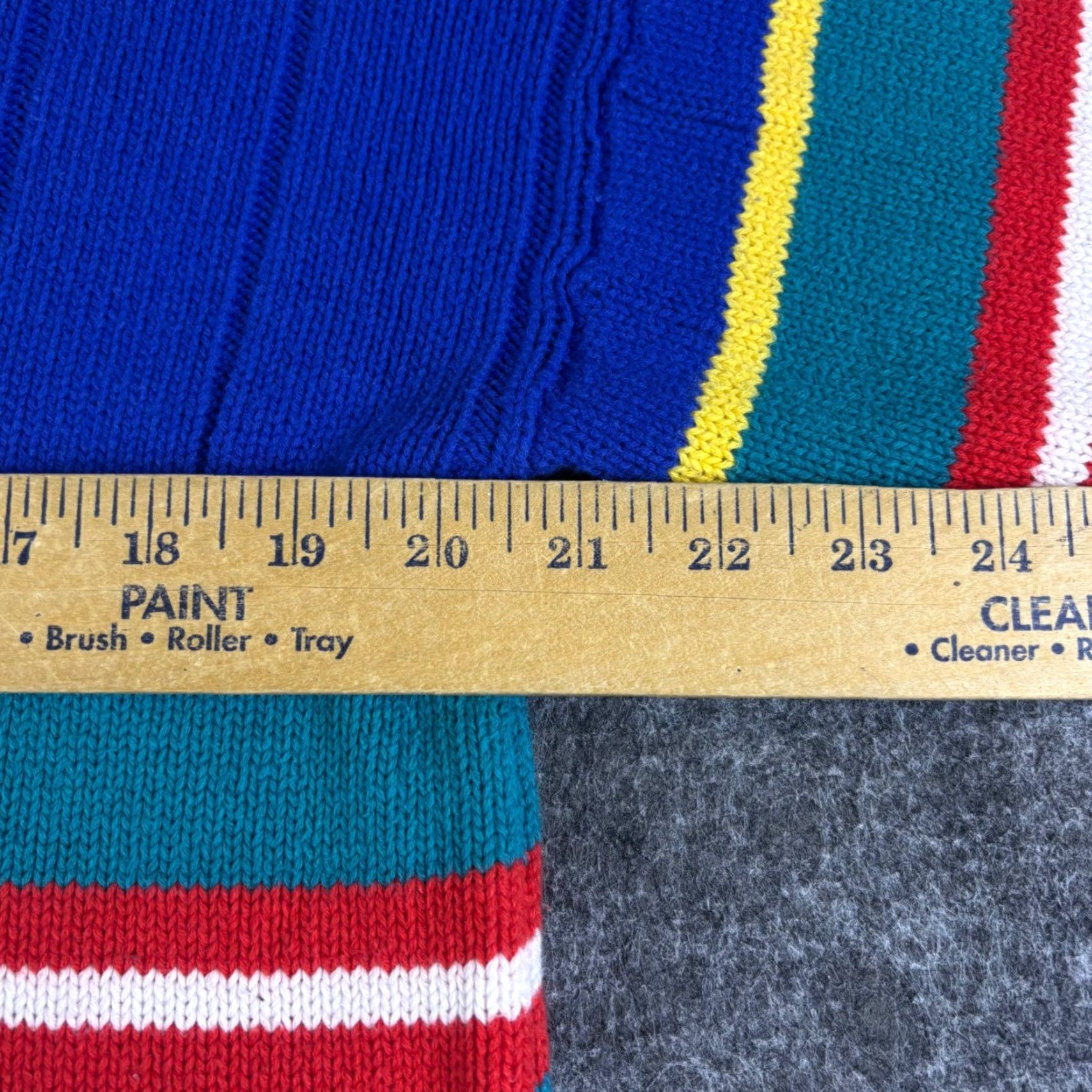 Vintage VINTAGE Club Run Sport Sweater Mens Blue Striped Cotton Crew Neck Size M 90s Size US M / EU 48-50 / 2 - 3 Thumbnail