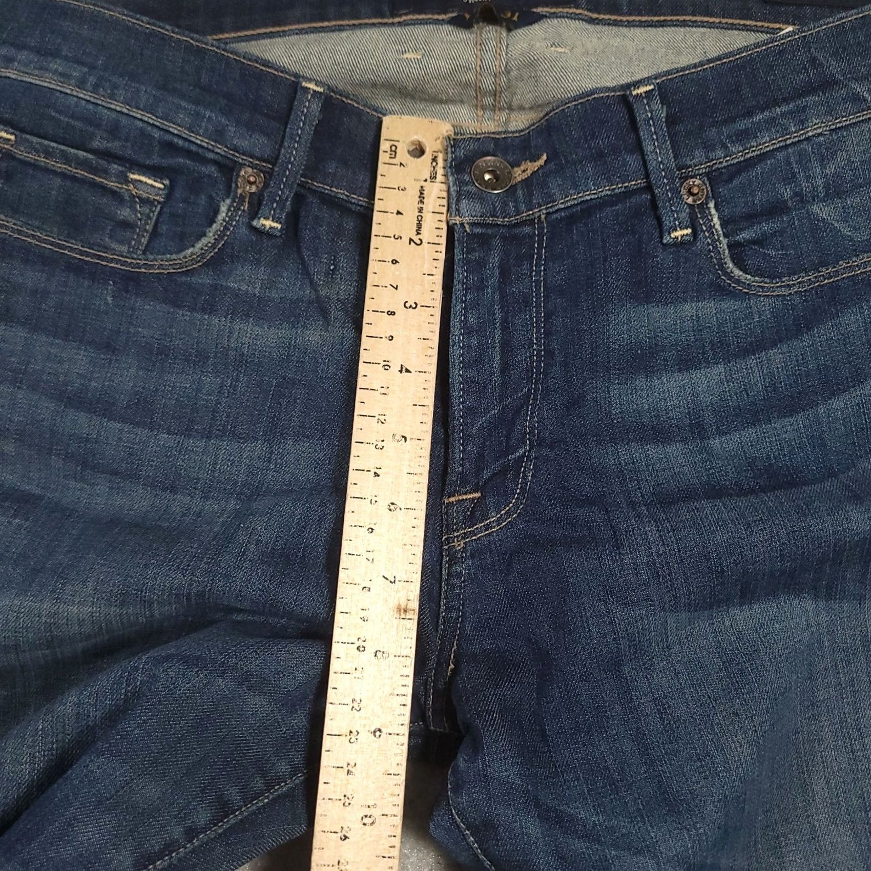 Lucky Brand Lucky Brand Cate Stacked Skinny Jeans Size 12/31 Medium Wash Denim Jeans Womens Slim Stretch 5-Pocket Inseam 30 in Blue Size 34" / US 12 / IT 48 - 7 Thumbnail