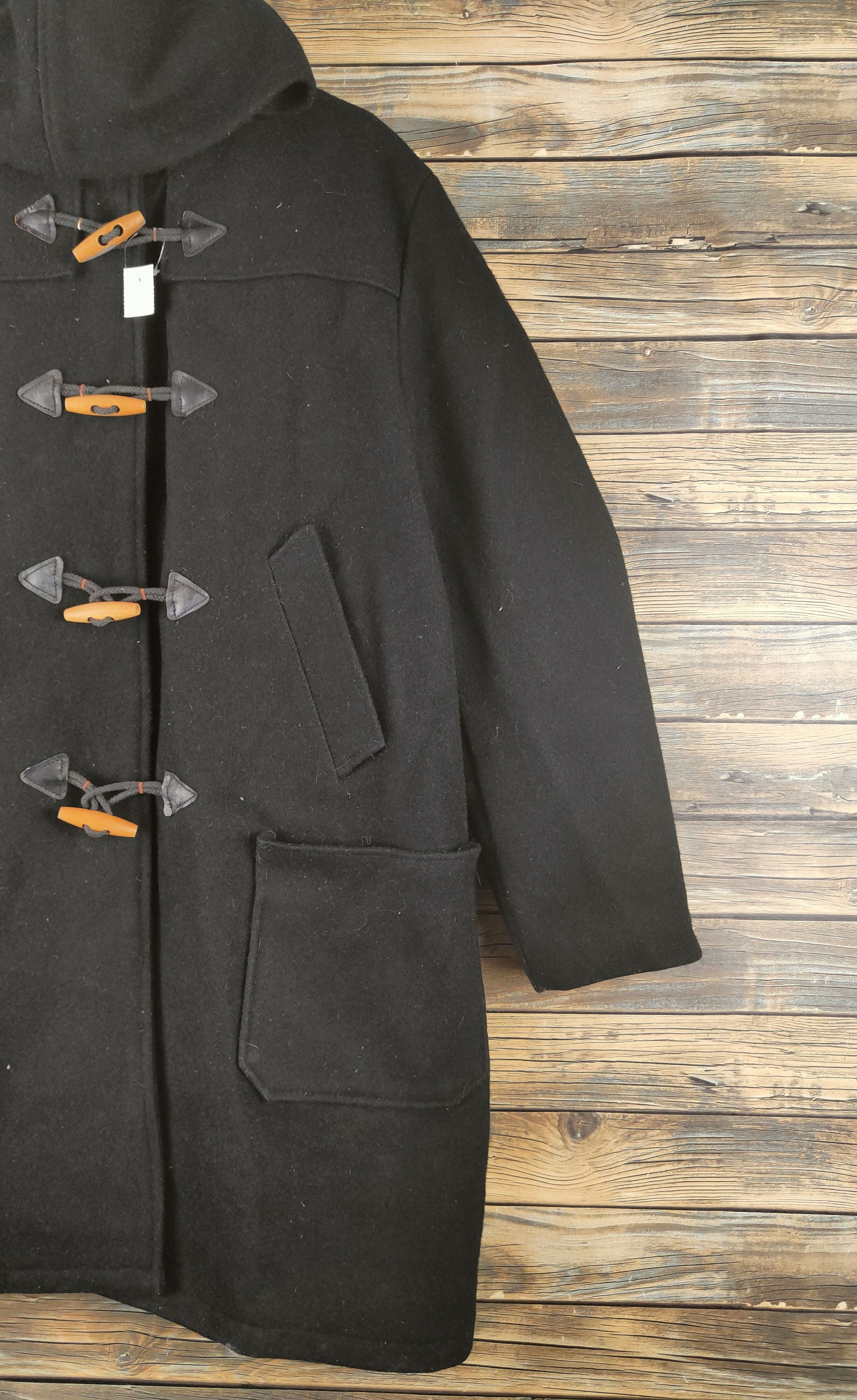 Schott Schott Black Hoodie Duffle Coats #S2869 Size US L / EU 52-54 / 3 - 5 Thumbnail