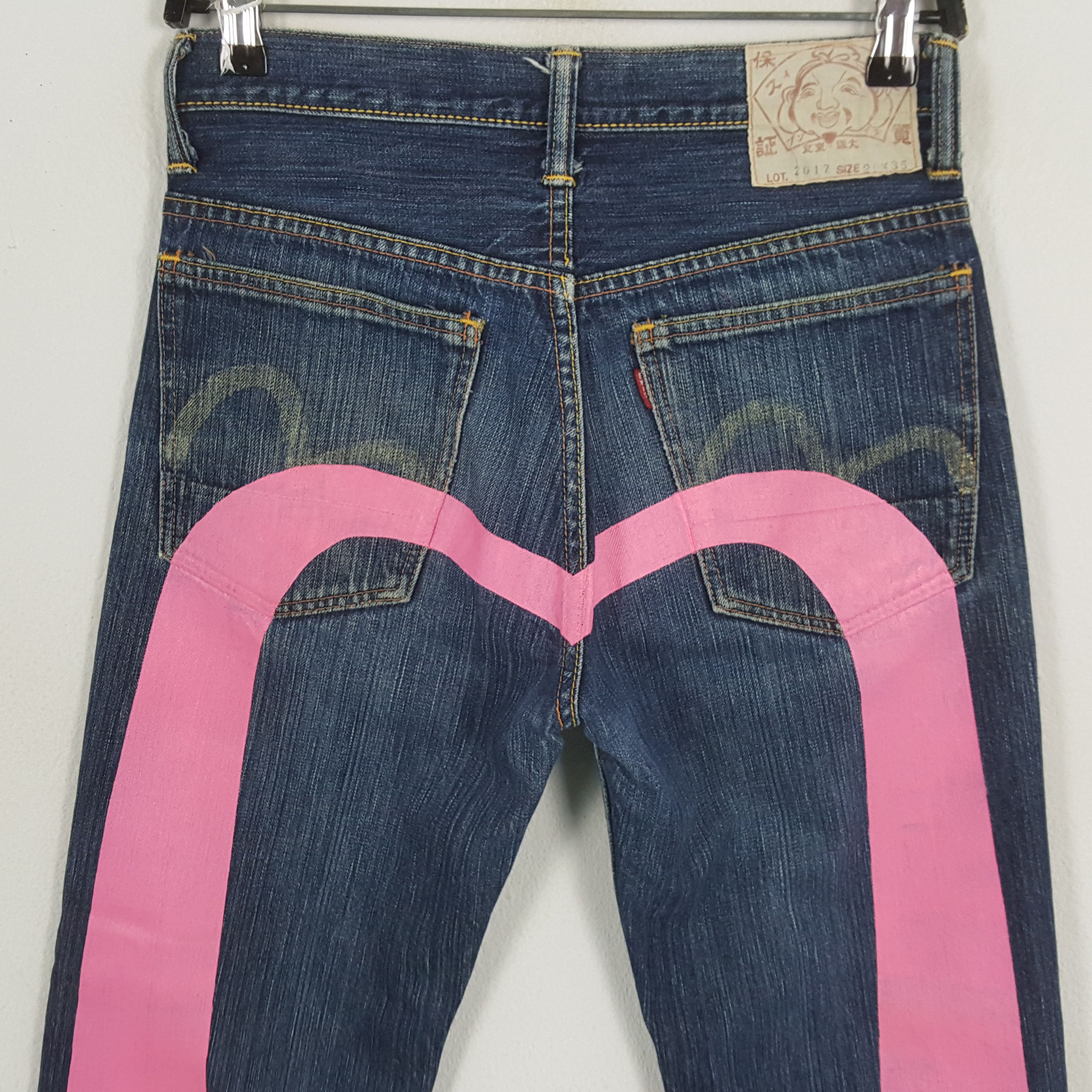 Evisu × Japanese Brand × Vintage EVISU Japanese Brand Streetwear Custom Daicock Jeans Size US 27 - 2 Thumbnail