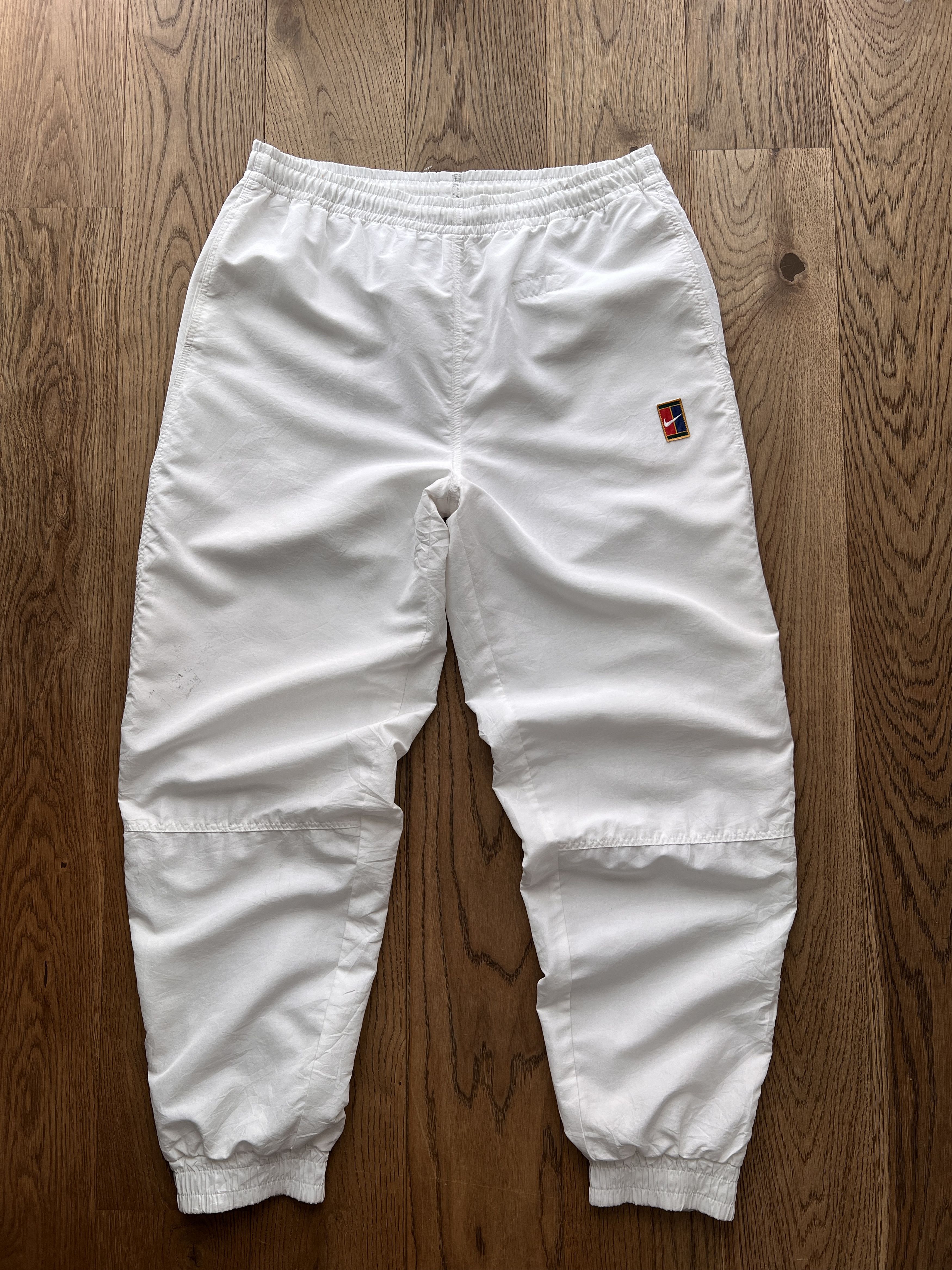 Nike Archive 80s! Nike Court vintage nylon track pants tennis Size US 32 / EU 48 - 3 Thumbnail