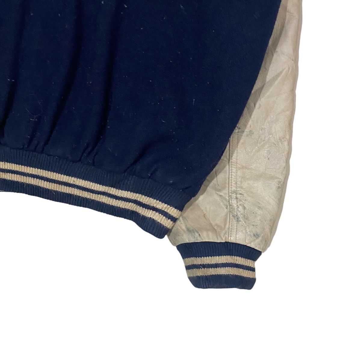Vintage 🔥VINTAGES SUNTORY BOSS COFFEE WOOL LEATHER VARSITY JACKET Size US L / EU 52-54 / 3 - 7 Thumbnail