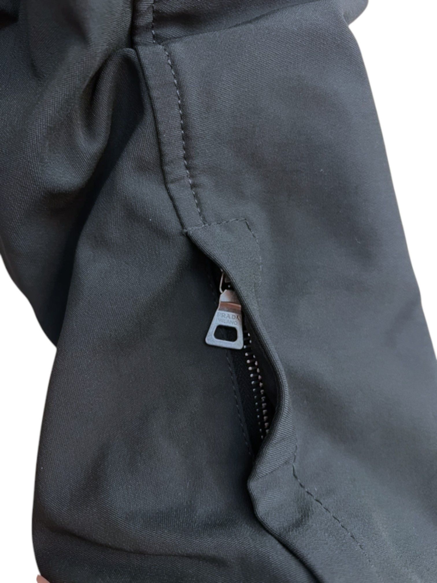 Prada Prada Technical Hooded Zip Snap Jacket c. 2010s Size US L / EU 52-54 / 3 - 4 Thumbnail