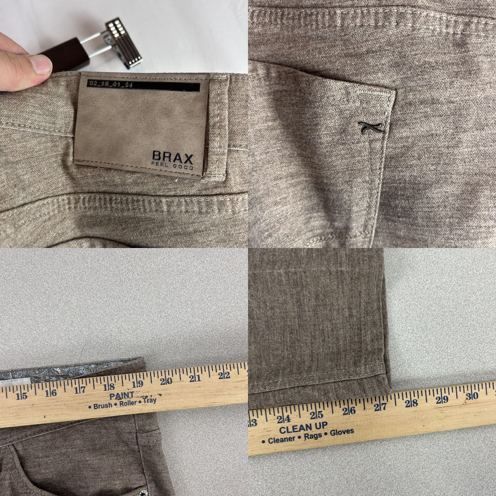 BRAX BRAX Jeans Mens 38x28 Brown Chuck Modern Fit Five-Pocket Stretch Knit Casual Size US 38 / EU 54 - 9 Thumbnail