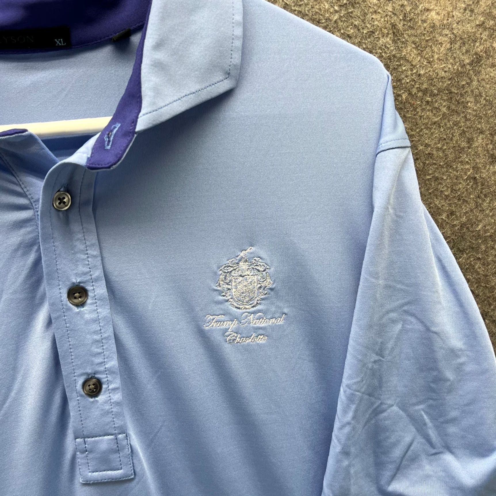 Vintage Greyson Polo Shirt Men XL Blue Golf Knit Embroidery Size US XL / EU 56 / 4 - 7 Thumbnail