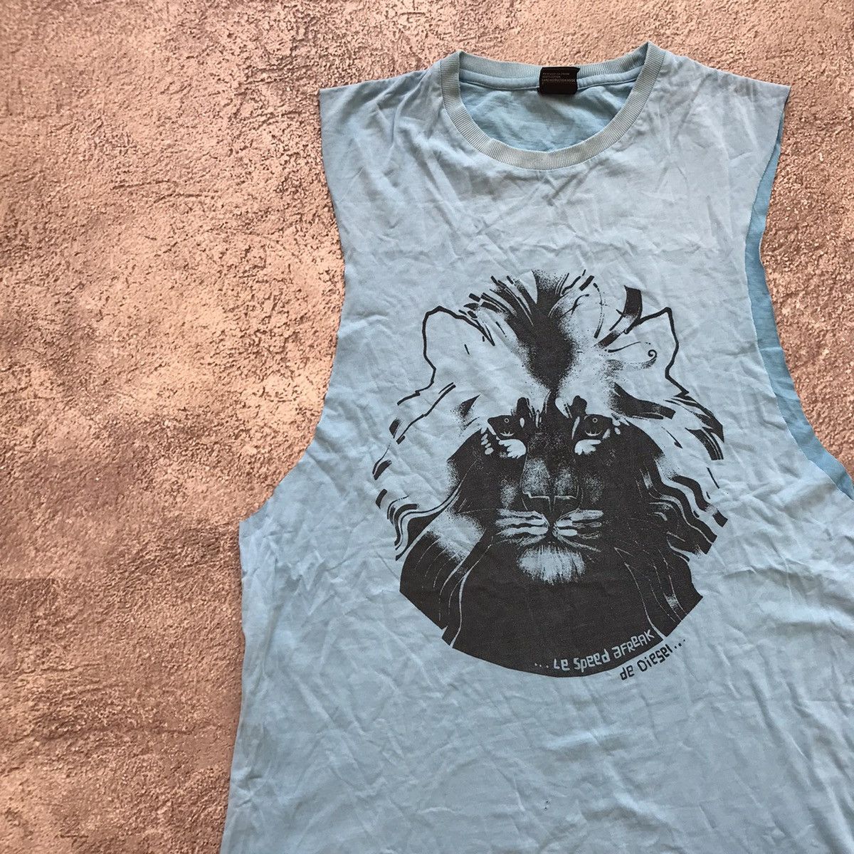 Vintage Vintage 90s Diesel Graphic Tank Top Tiger Face Streetwear M Size US M / EU 48-50 / 2 - 2 Thumbnail