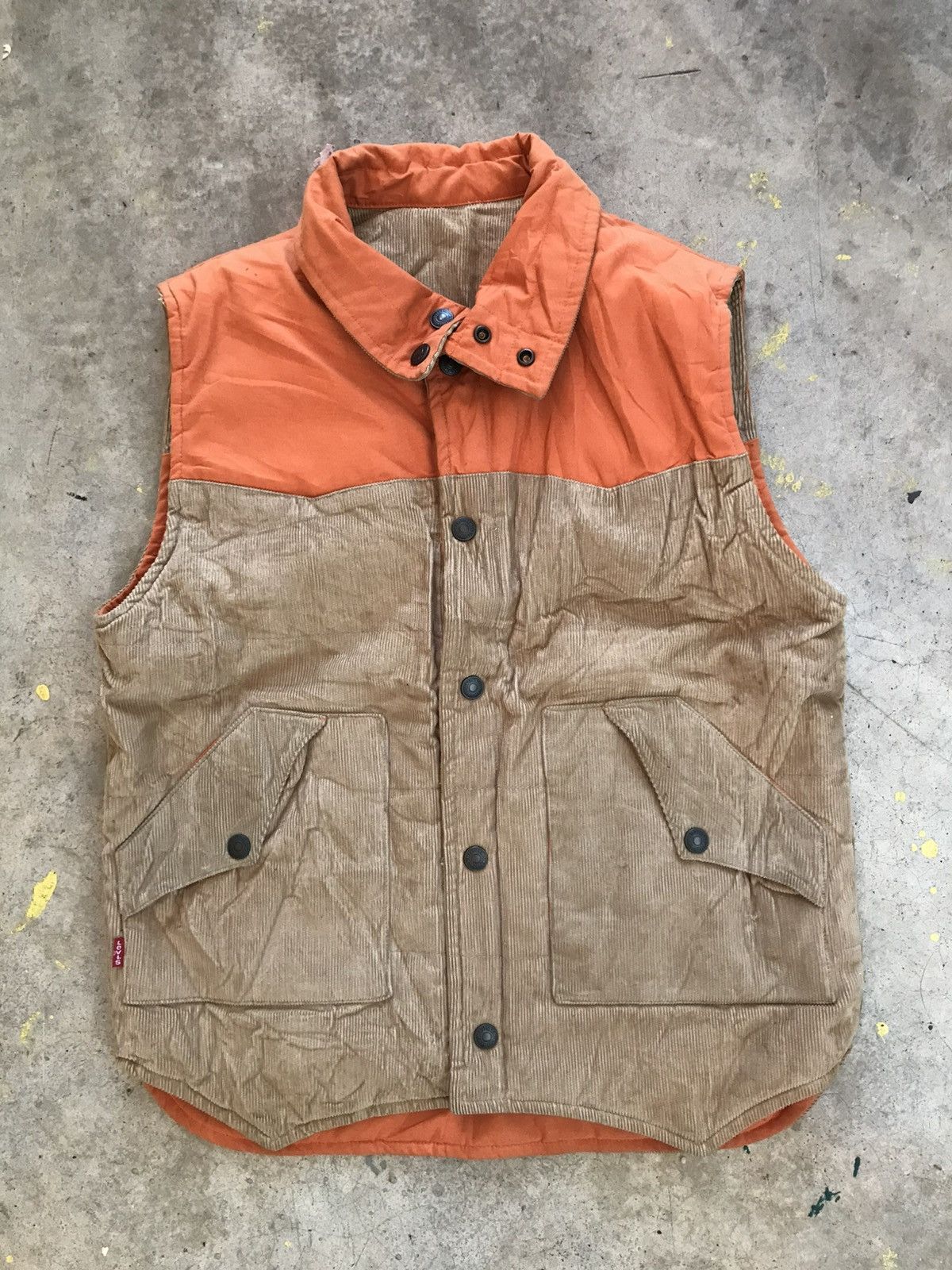 Levi's Vintage Clothing Vintage Levis Reversible Vest Nice Item Size US M / EU 48-50 / 2 - 1 Thumbnail