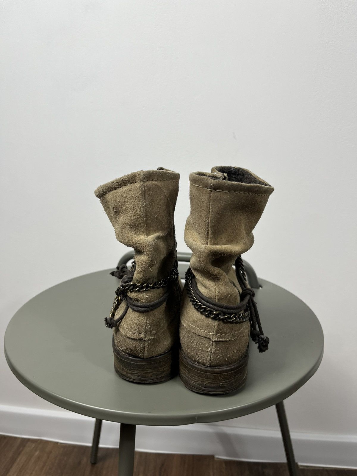Other Vintage Suede Slouch Boots with Chains and Tassels Size 39 Size US 9 / IT 39 - 7 Thumbnail