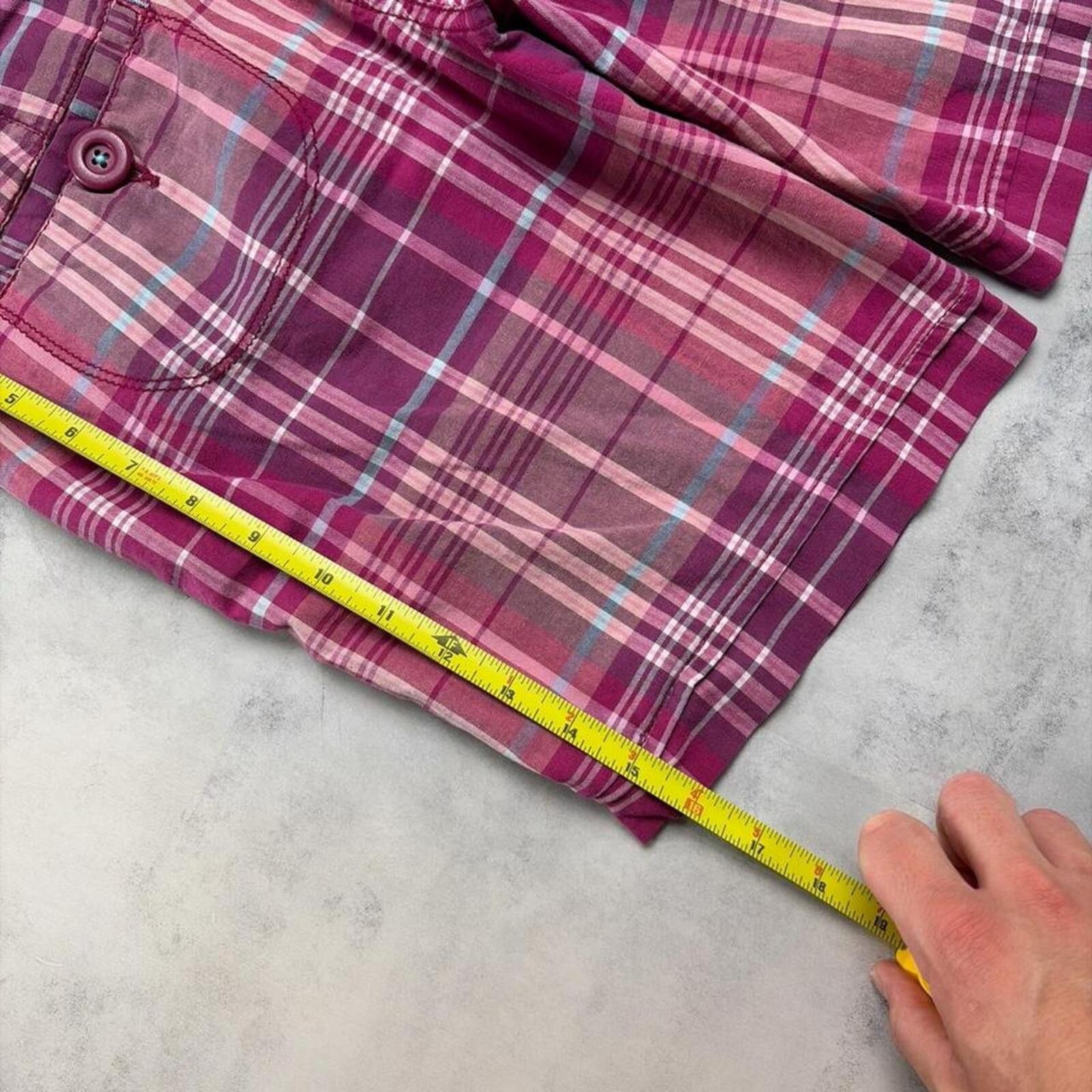 Aeropostale Y2K Purple Aeropostale Grunge Plaid Mini Gothic Shorts Size 31" - 7 Thumbnail