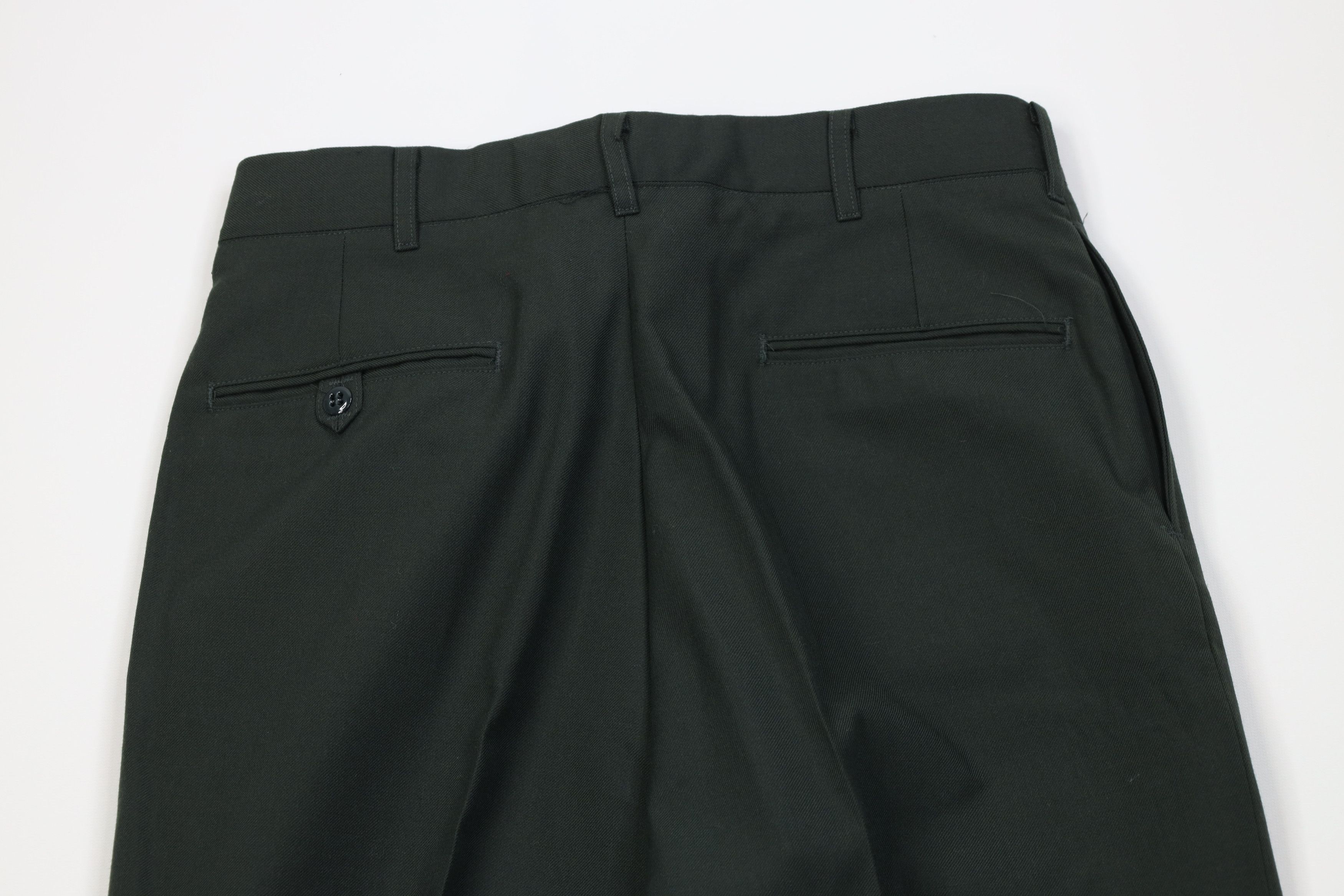 Vintage Vintage 90s USGI Army Serge Green Wide Leg Chino Pants USA Size US 32 / EU 48 - 10 Thumbnail