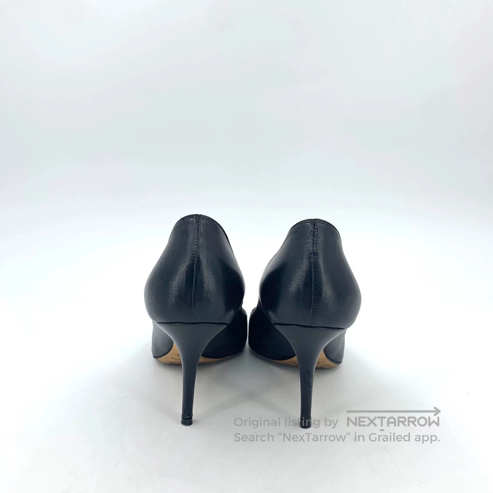 Dior Dior Black Leather Pointed Heels. Size US 5.5 / EU 38 - 4 Thumbnail