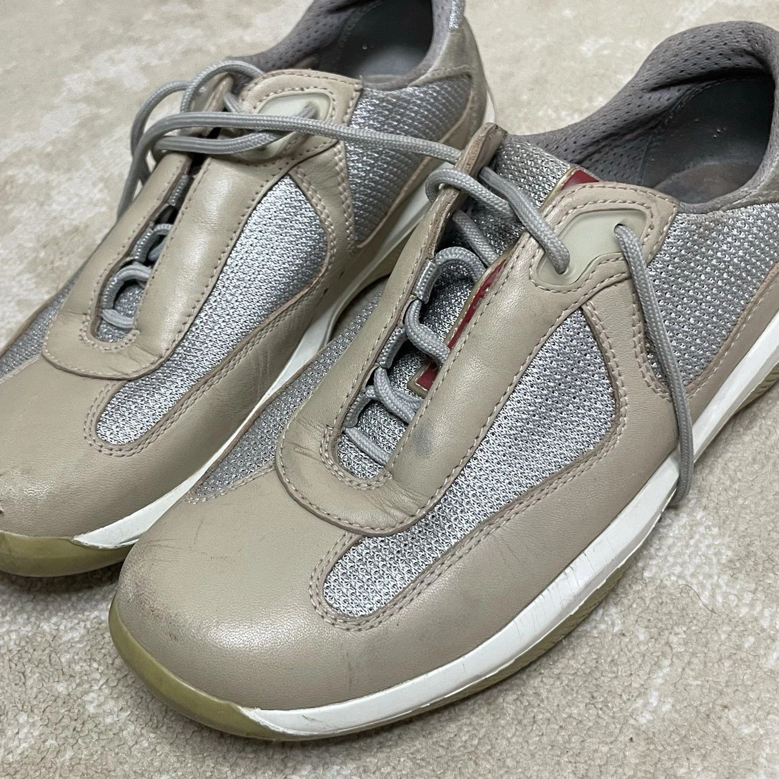 Prada Prada America's Cup Sneakers Leather Mesh Low Top Size US 6 / IT 36 - 12 Thumbnail