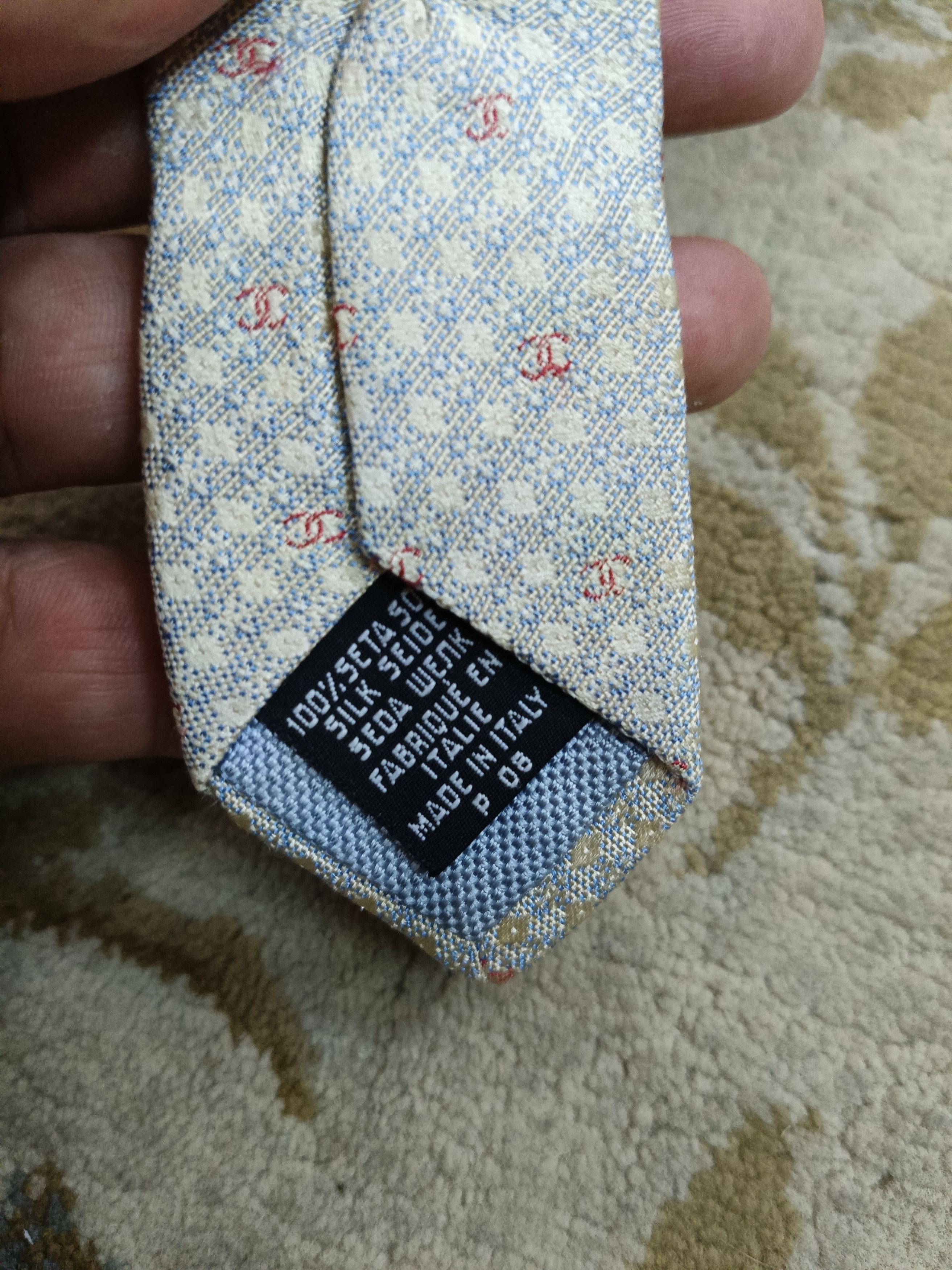 Chanel × Designer Chanel Monogram Tie Size ONE SIZE - 7 Thumbnail
