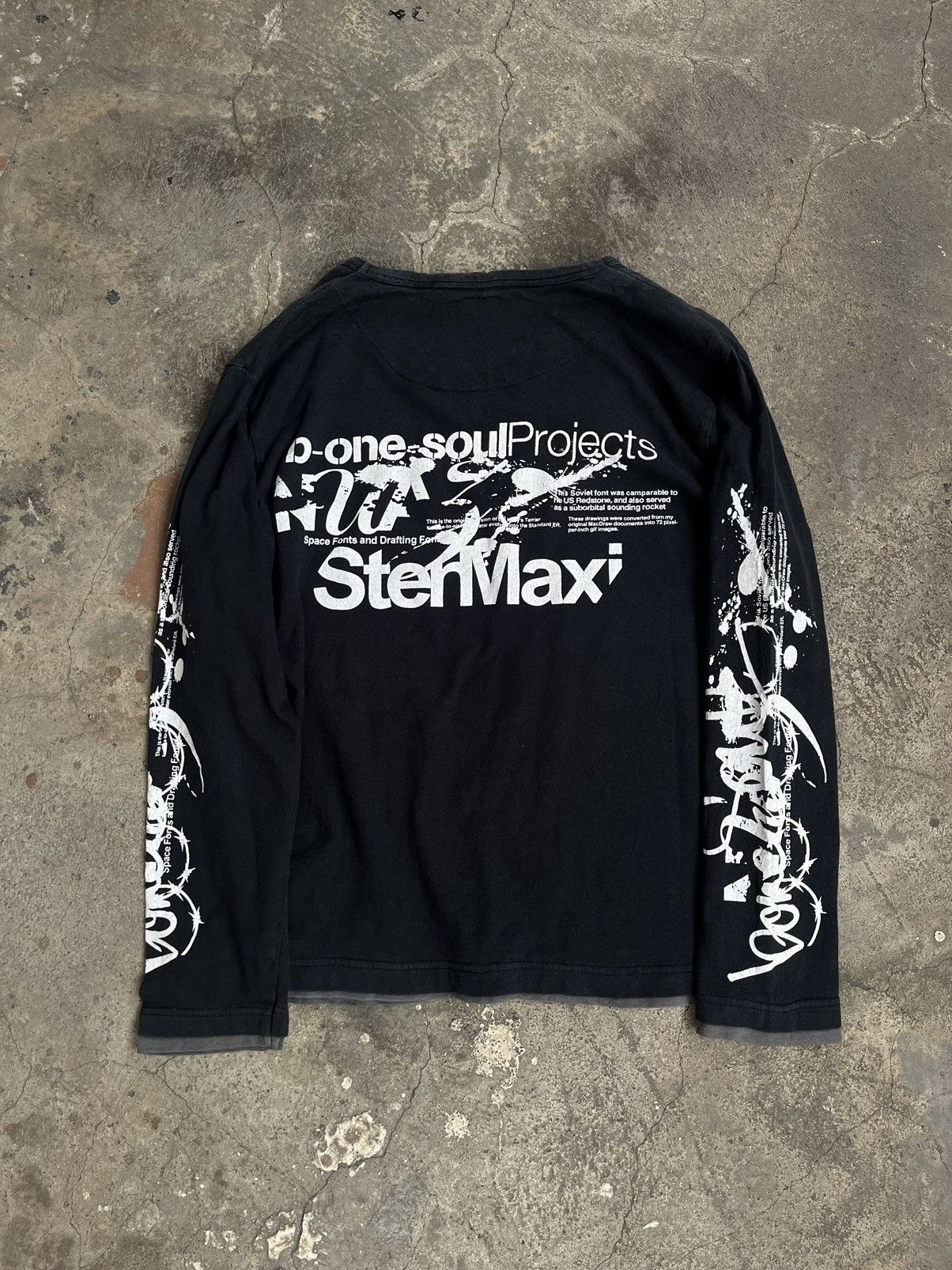 If Six Was Nine 2000s JAPANESE BONEAOUL POEM DOUBLE LAYER GOTHIC PUNK STYLE Size US M / EU 48-50 / 2 - 2 Thumbnail