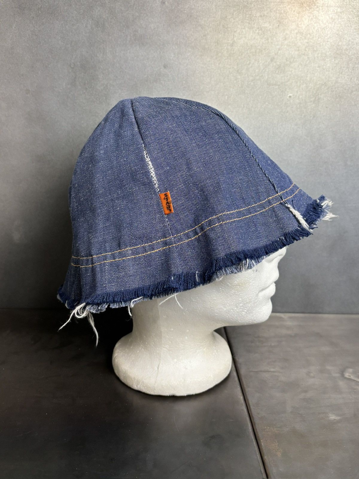 Levi's 1970s Levi's Crusher Hat Vintage Orange Tab Bucket Hat Size ONE SIZE - 14 Thumbnail