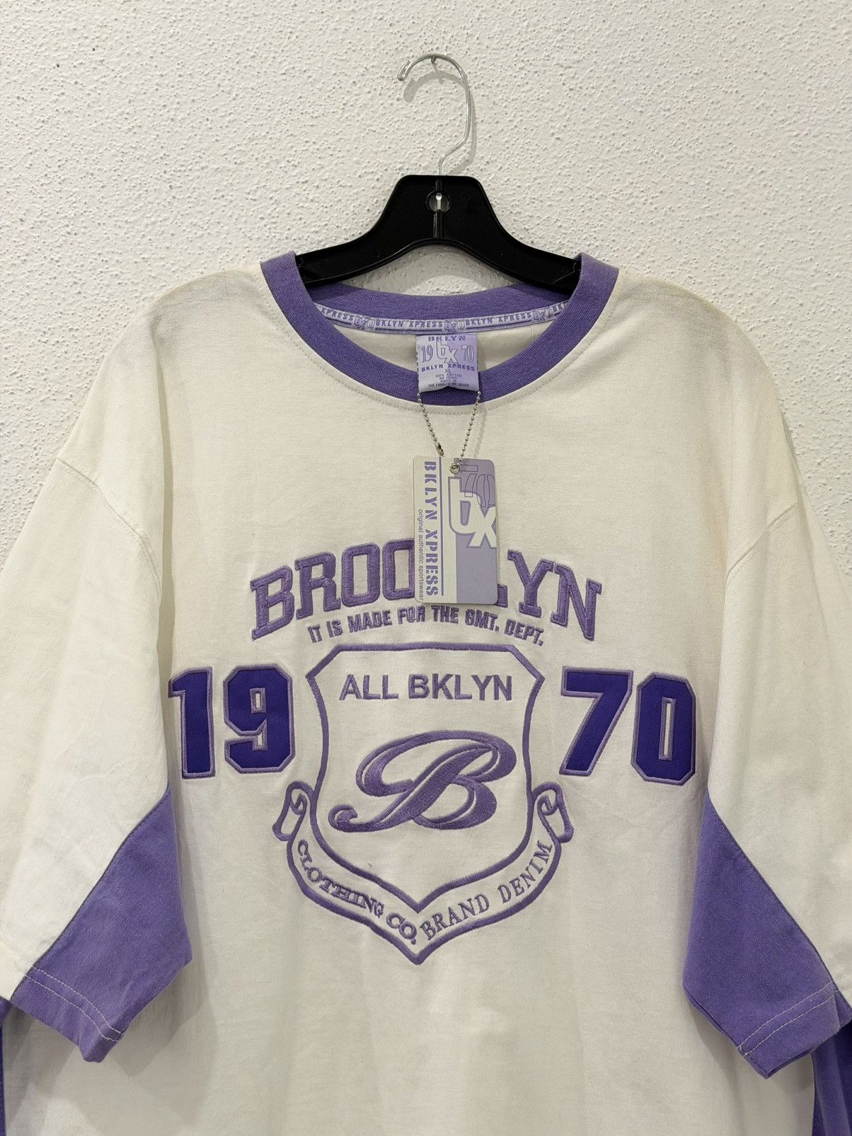 Brooklyn Xpress Vintage Y2K Brooklyn Xpress DSWT XL Purple Embroidered Size US XL / EU 56 / 4 - 2 Thumbnail