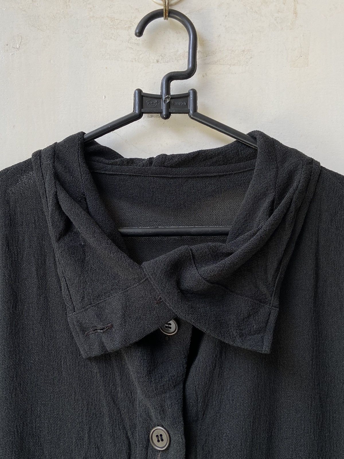 Japanese Brand STENCIL Army Black Long Mesh Shirt Size US L / EU 52-54 / 3 - 5 Thumbnail