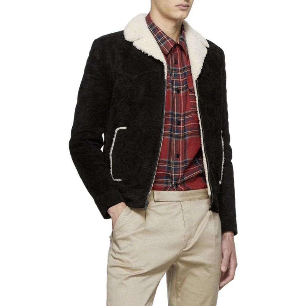 Saint Laurent Paris Saint Laurent Shearling Jacket Size US L / EU 52-54 / 3 - 3 Thumbnail