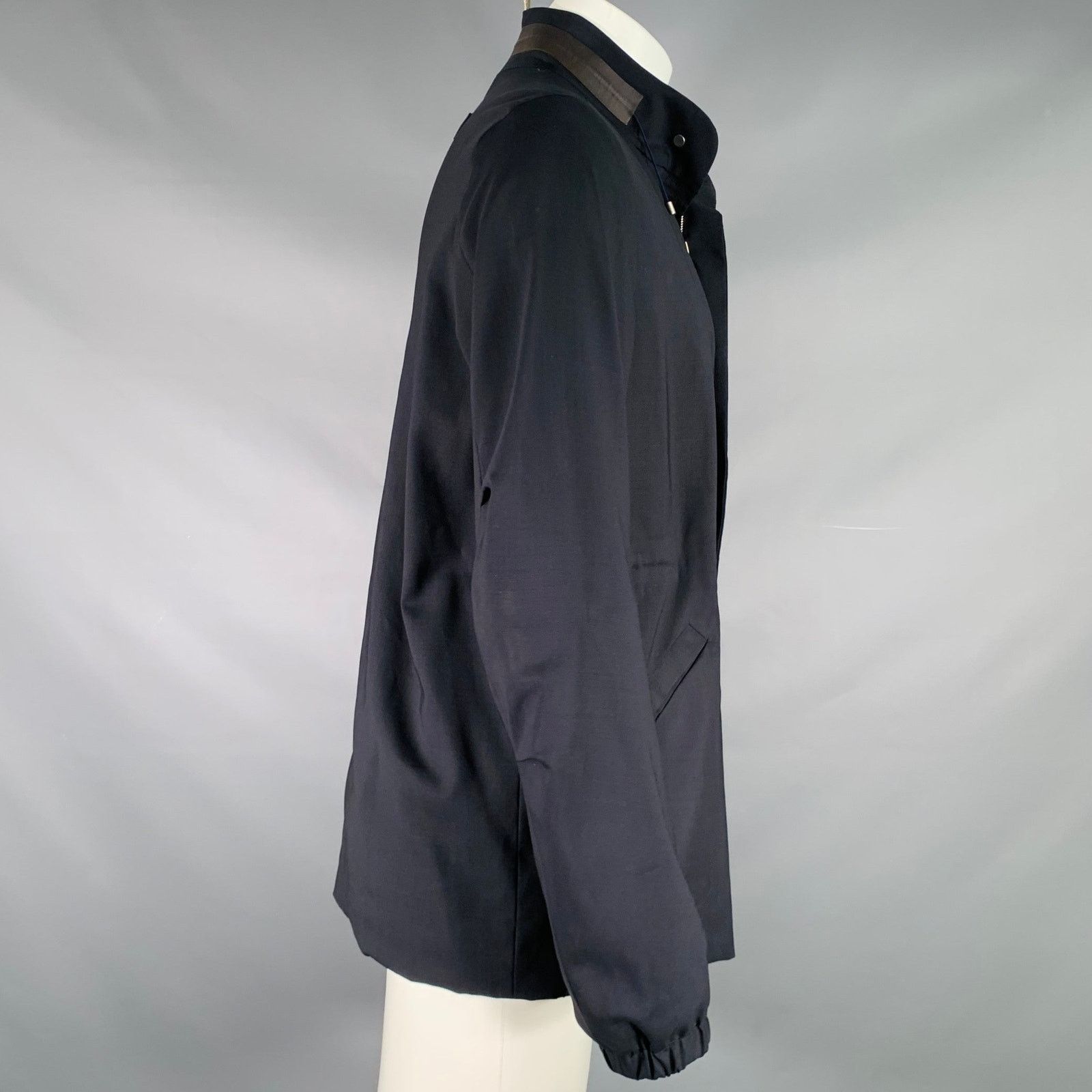 OAMC OAMC Size M Navy Wool Blend Drawstring Jacket Size US M / EU 48-50 / 2 - 2 Thumbnail