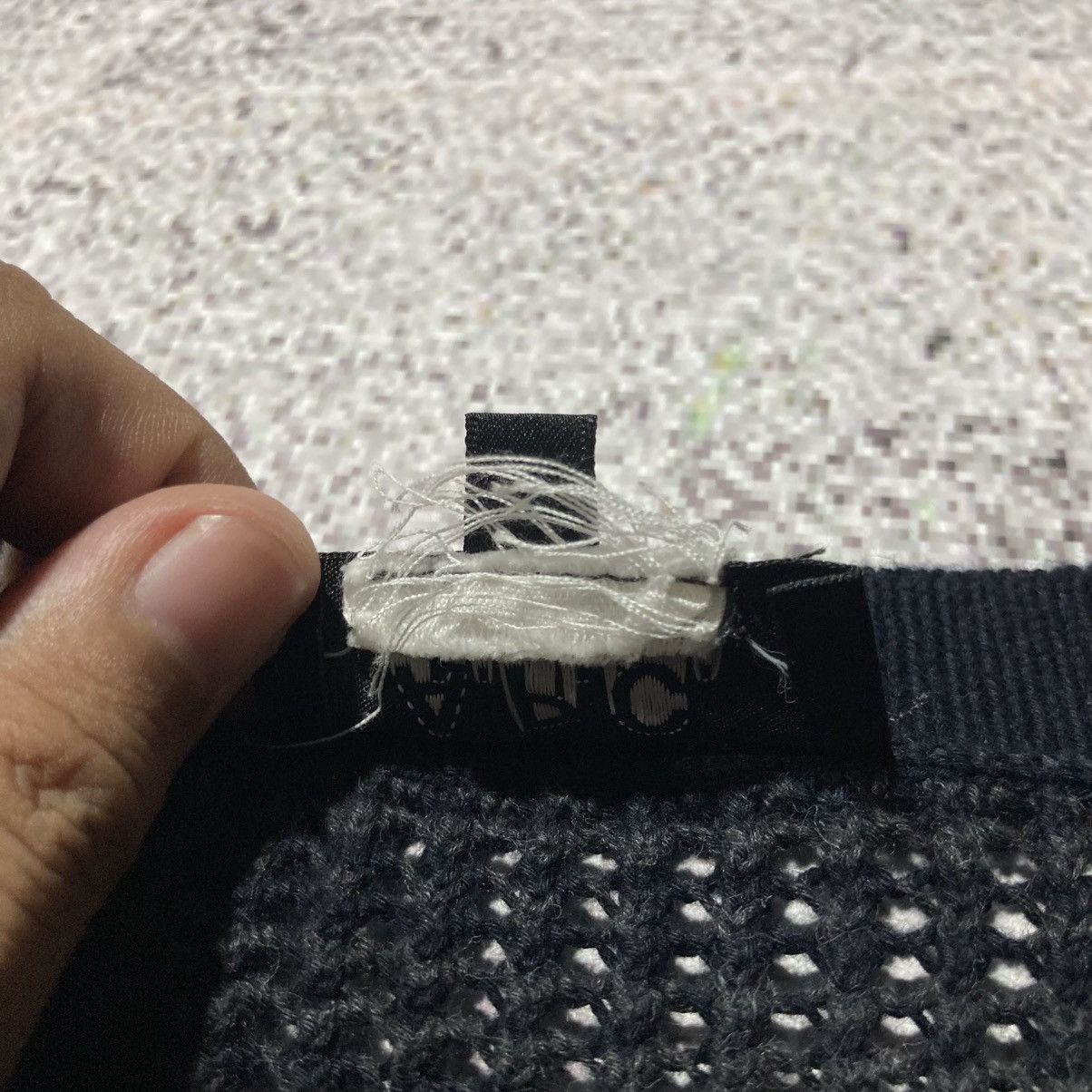 A.P.C. A.P.C. Semi-Sheer Transparency Knit Sweatshirt Charcoal Size US M / EU 48-50 / 2 - 14 Thumbnail