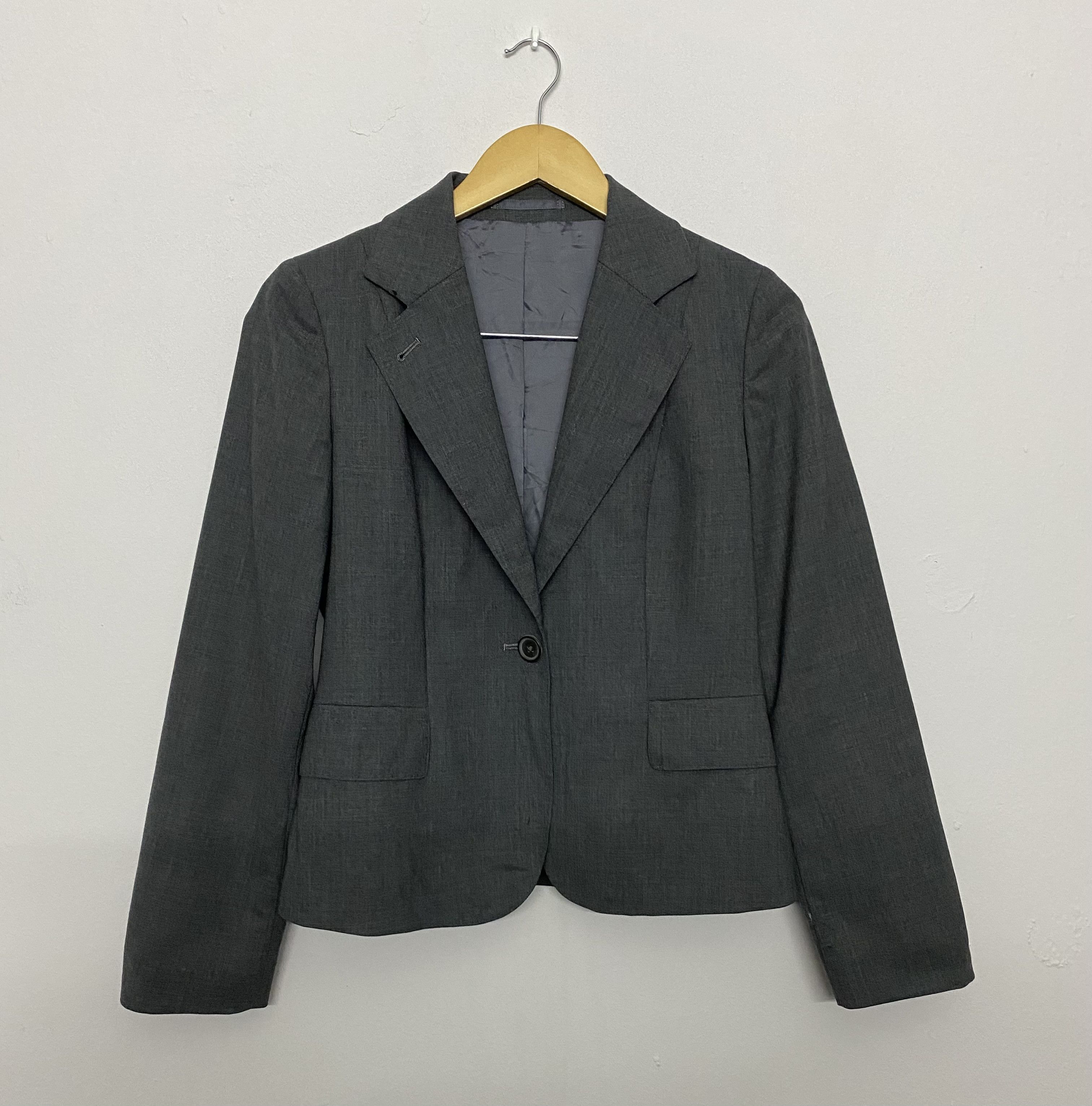 Margaret Howell Margaret Howell Single Button Blazer Charcoal Grey Size II Size S / US 4 / IT 40 - 1 Thumbnail