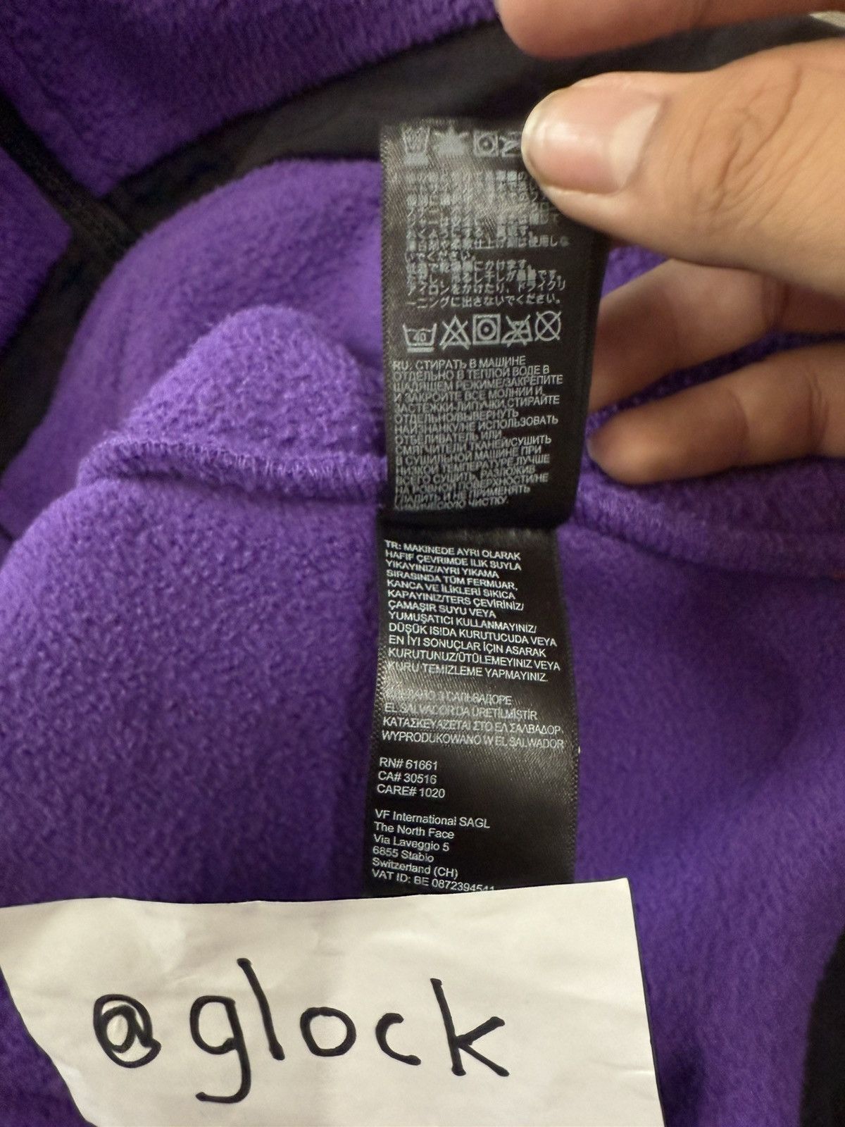 Supreme × The North Face Supreme SS19 TNF Arc Logo Denali Fleece Jacket Purple Medium Size US M / EU 48-50 / 2 - 14 Thumbnail