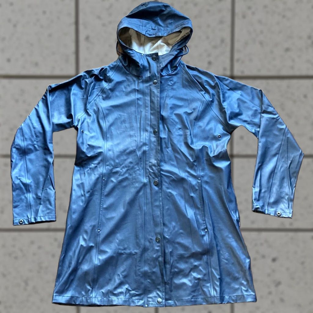Ilse Jacobsen ILSE JACOBSEN RAINCOAT Womens Coat Hooded Navy Blue Blue RAIN87 Size 2 EU 42 US 2- Men? No Girls? Size XS / US 0-2 / IT 36-38 - 1 Thumbnail