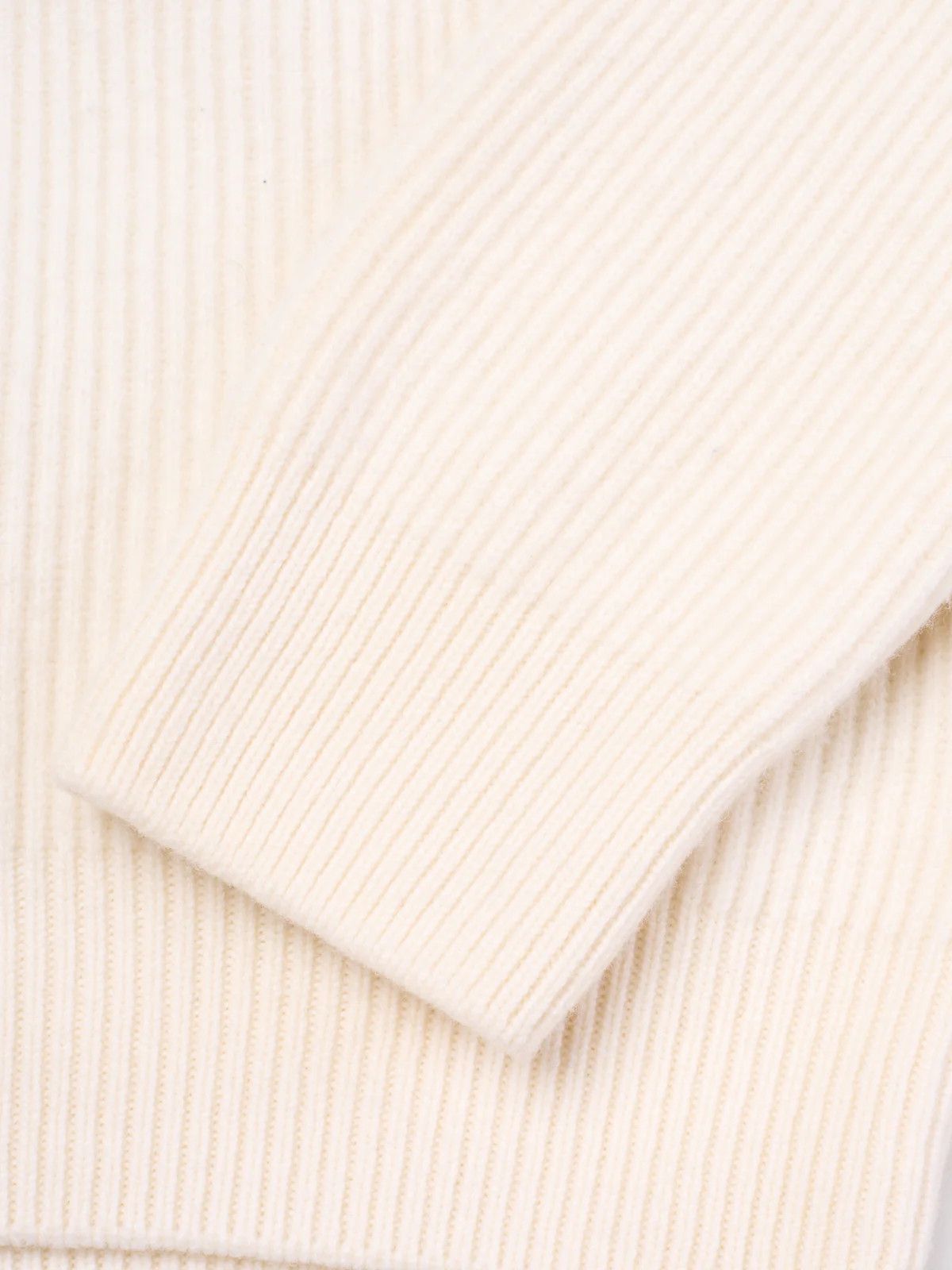 Gran Sasso GRAN SASSO Cream Virgin Wool-Cashmere-Viscose Knit Sweater Size US M / EU 48-50 / 2 - 5 Thumbnail