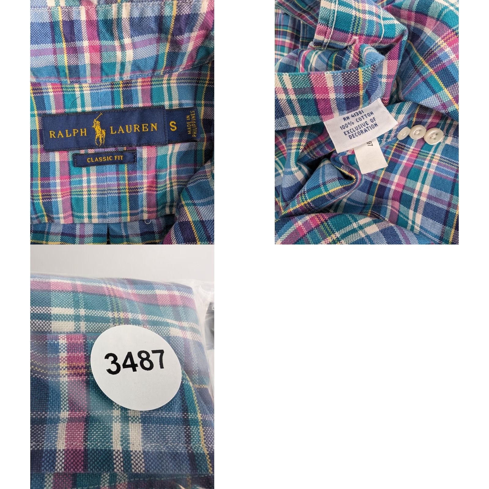 Ralph Lauren Ralph Lauren Shirt Button-Down Men's S Plaid Custom Fit Long Sleeve Multicolor Polo Ralph Lauren Logo Casual Size US S / EU 44-46 / 1 - 8 Thumbnail