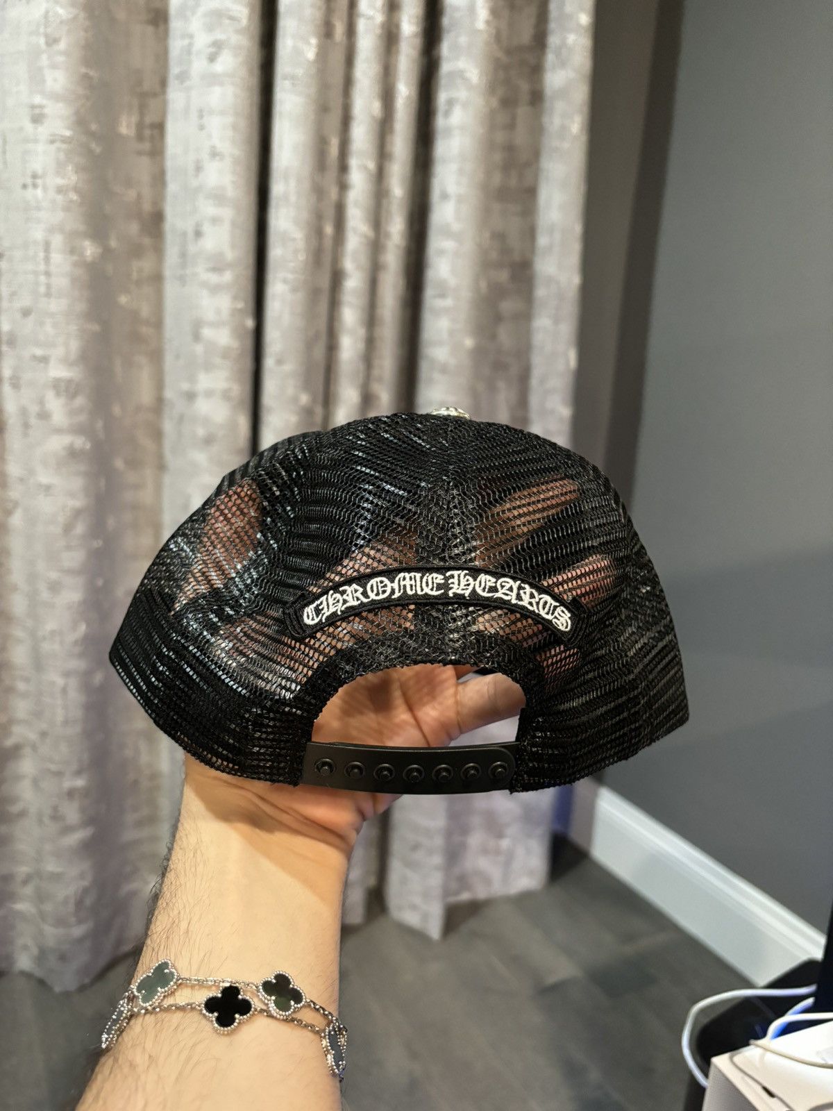 Chrome Hearts Chrome hearts black anti trucker cap Size ONE SIZE - 2 Thumbnail