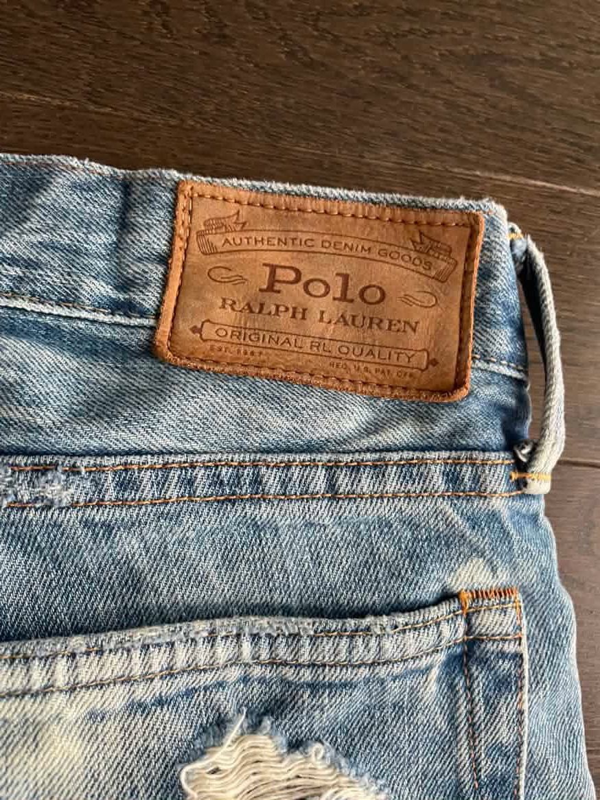 Polo Ralph Lauren Polo RL Sullivan Slim Patchwork Paint Splatter 31x30 Size US 31 - 4 Thumbnail