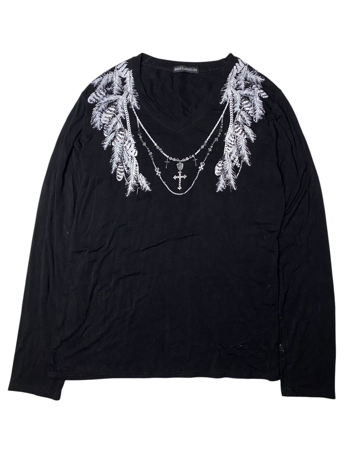If Six Was Nine 2000's Ghost of Harlem Goth Chain Tribal Longsleeve Size US S / EU 44-46 / 1 - 1 Thumbnail