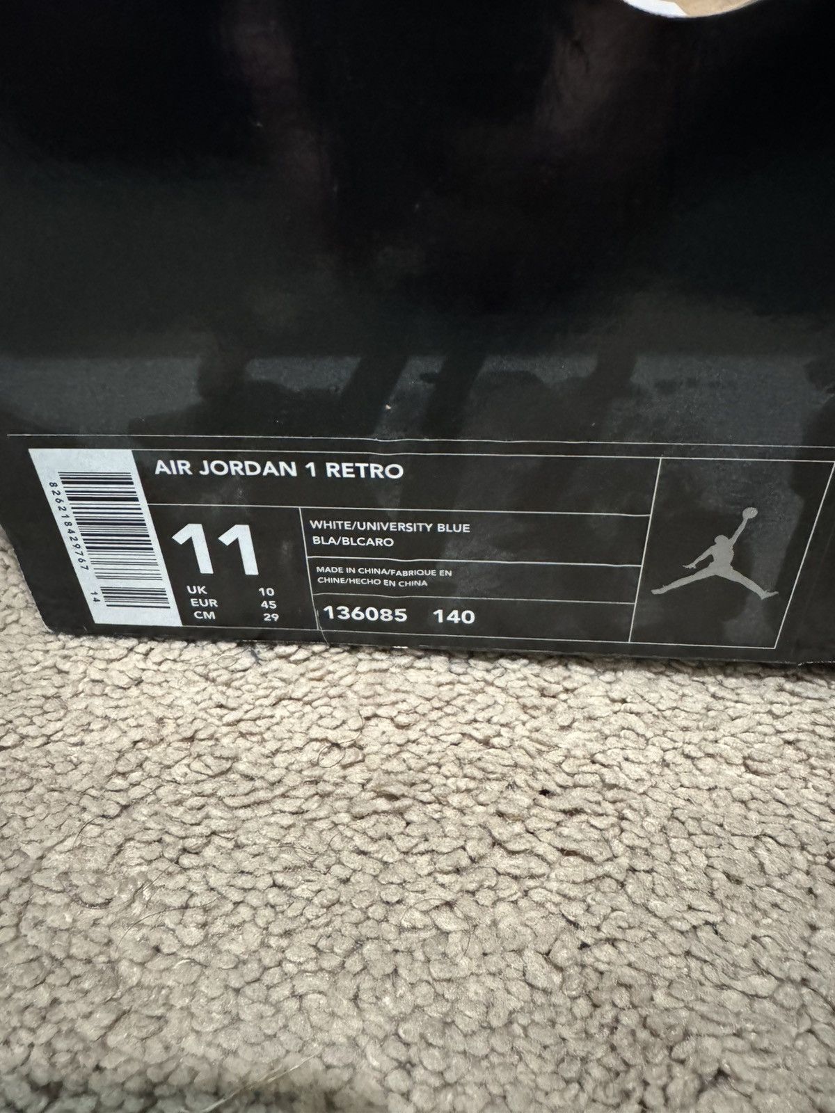 Jordan Brand Jordan 1 UNC Patent 2003 Size US 11 / EU 44 - 6 Thumbnail