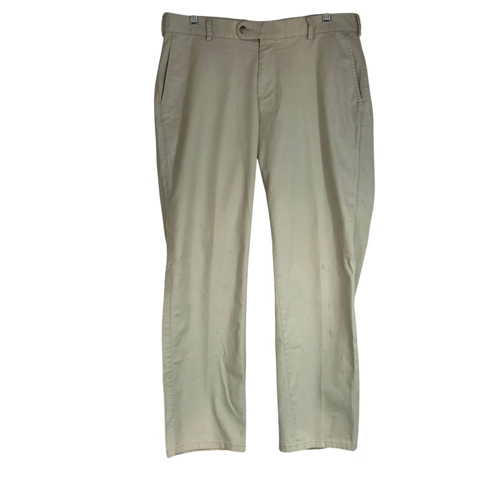 Peter Millar Peter Millar Mens Tan Chino Pants – Preppy Style, Size 33 Size US 33 - 2 Thumbnail