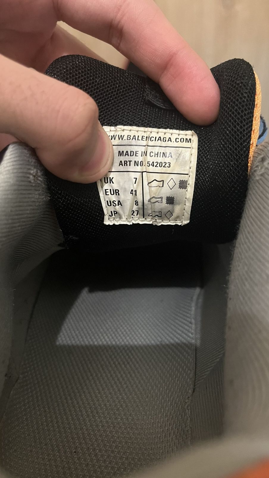 Balenciaga Balenciaga Track Orange blue Size US 8 / EU 41 - 8 Thumbnail