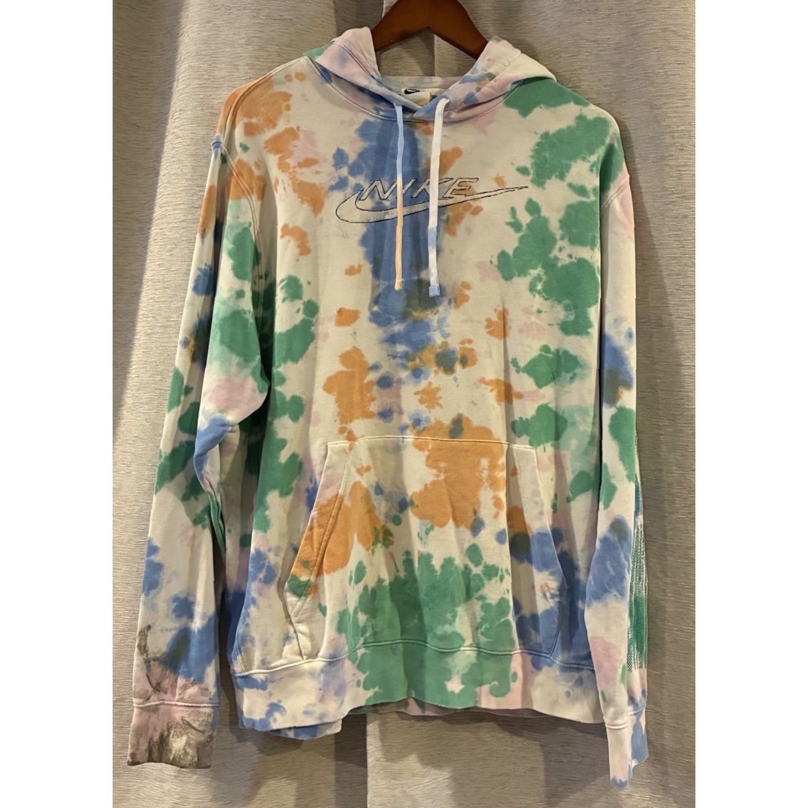 Nike Nike Sportswear Club Fleece Pullover Hoodie Men L Ice-Dye Photo Blue Multicolor Size Large Size US L / EU 52-54 / 3 - 2 Thumbnail