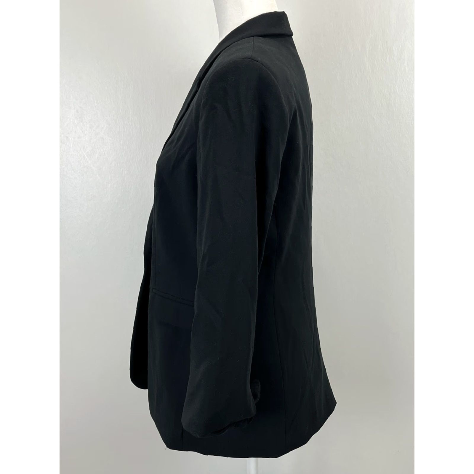Banana Republic Womens Banana Republic Blazer Jacket Sz 8 VGUC Black Tie Cuffs 3/4 Sleeves Size M / US 6-8 / IT 42-44 - 2 Thumbnail