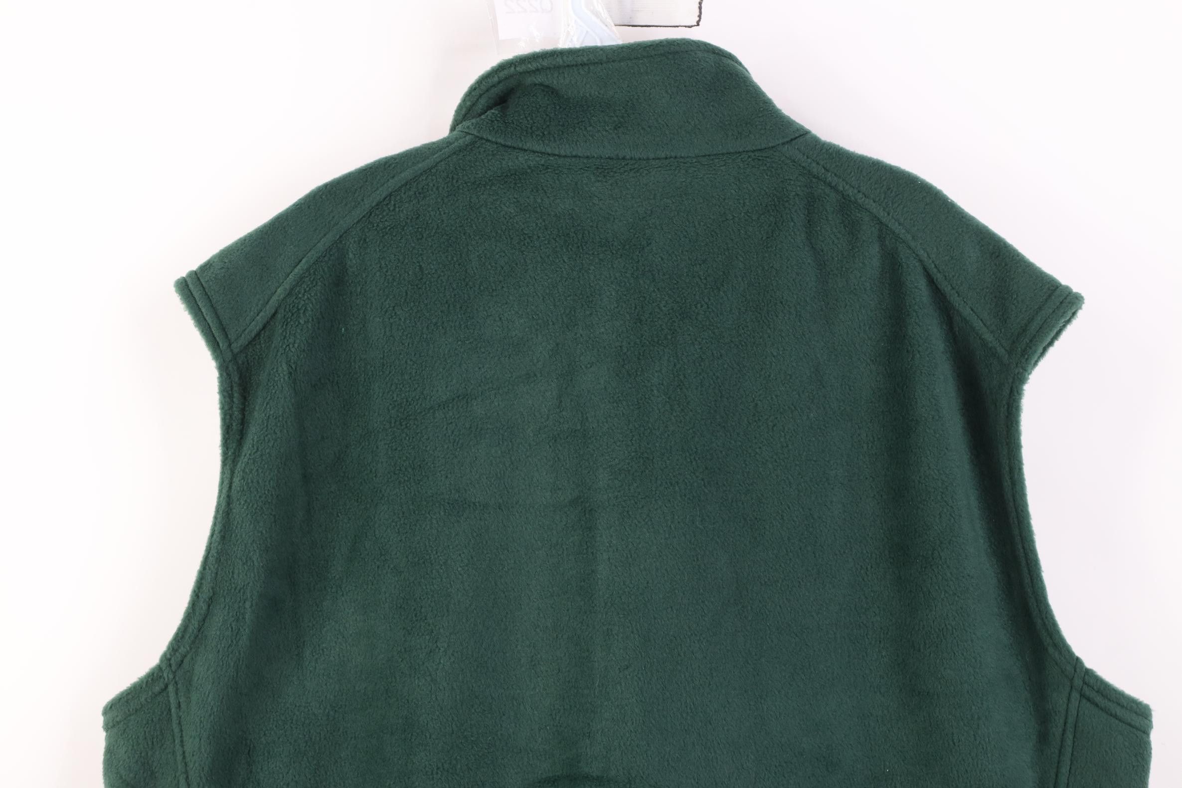 Columbia Deadstock Y2K Columbia Box Logo Fleece Vest Jacket Green Size US XL / EU 56 / 4 - 12 Thumbnail
