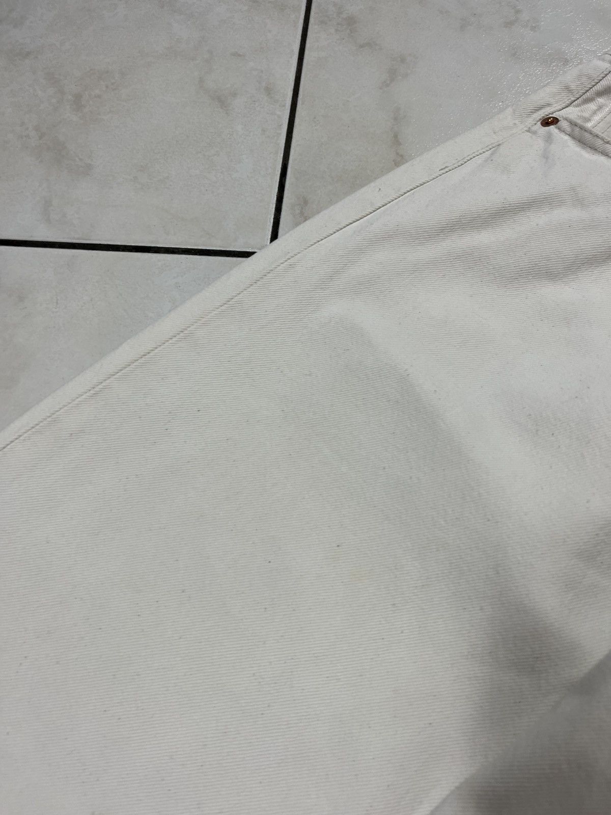 Levi's × Levi's Vintage Clothing × Vintage Vintage 501 90s Levi’s white denim jeans pants Size US 36 / EU 52 - 9 Thumbnail