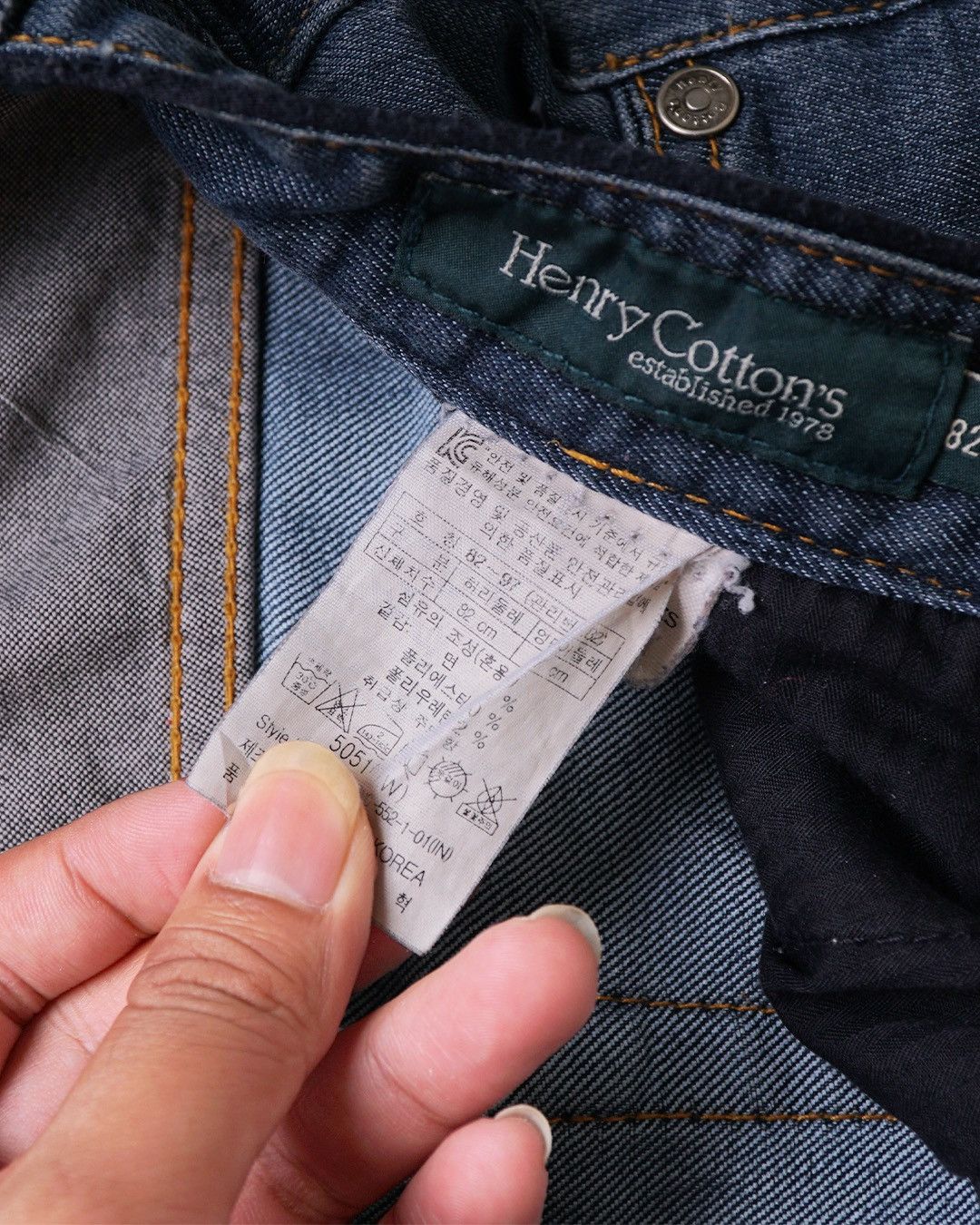 Henry Cotton's ✨Vintage 90s British Denim by Henry Cottons Size US 30 / EU 46 - 8 Thumbnail