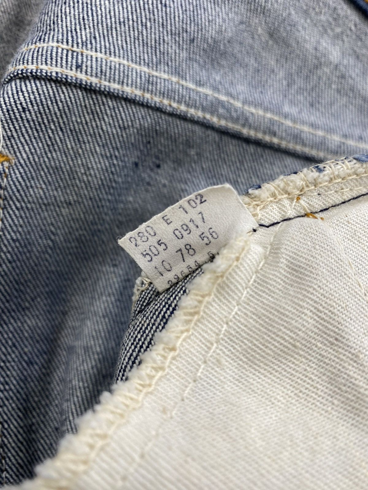 Levi's Vintage Clothing 🇺🇸1970s Vintage Levis 505-0917 Orange Tab Indigo Baggy Jeans Size US 38 / EU 54 - 11 Thumbnail